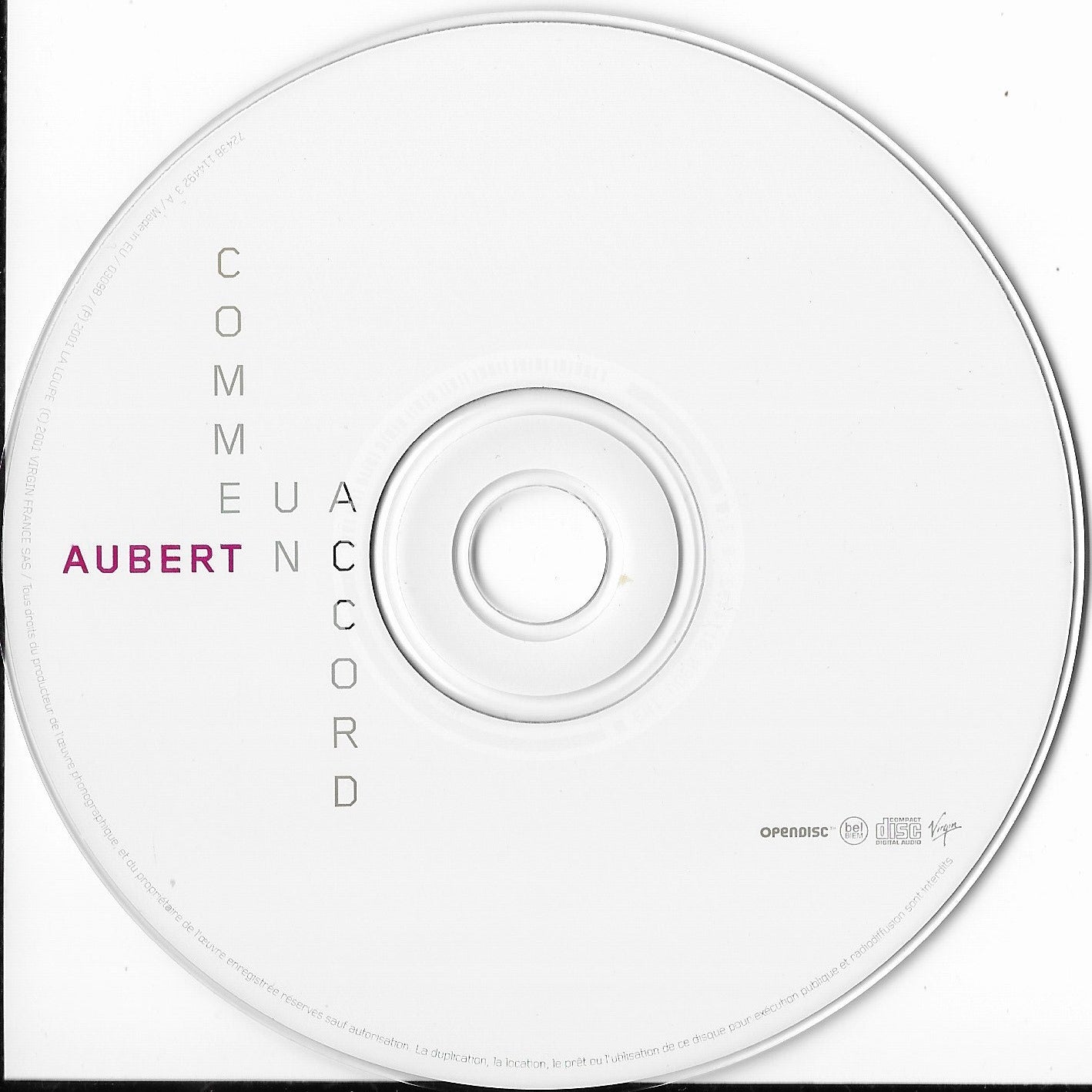JEAN LOUIS AUBERT - Comme Un Accord