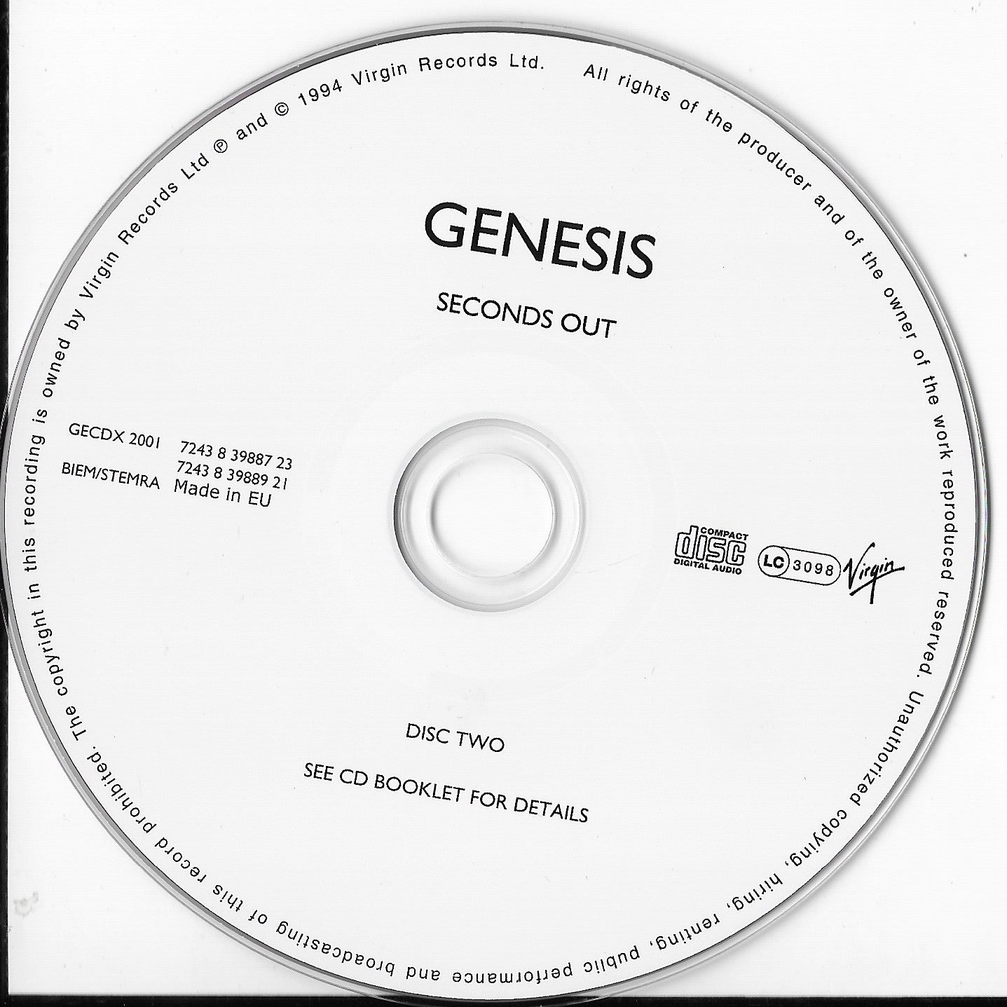 GENESIS - Seconds Out (Remastered)