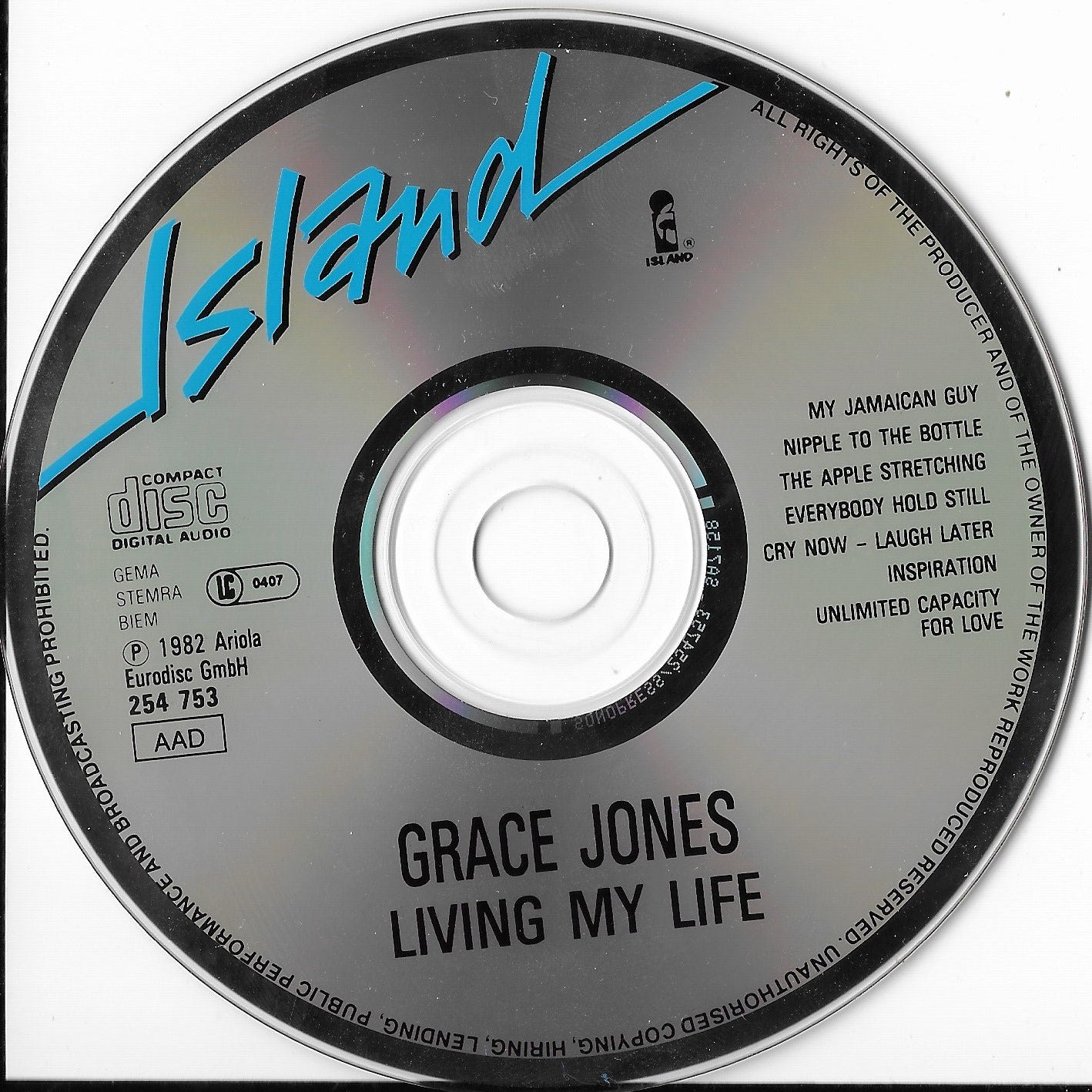 GRACE JONES - Living My Life