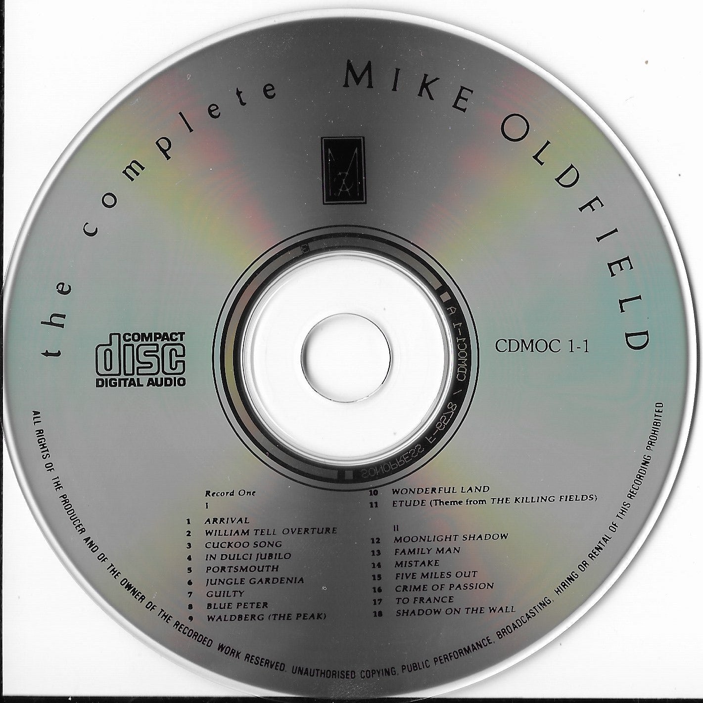MIKE OLDFIELD - The Complete