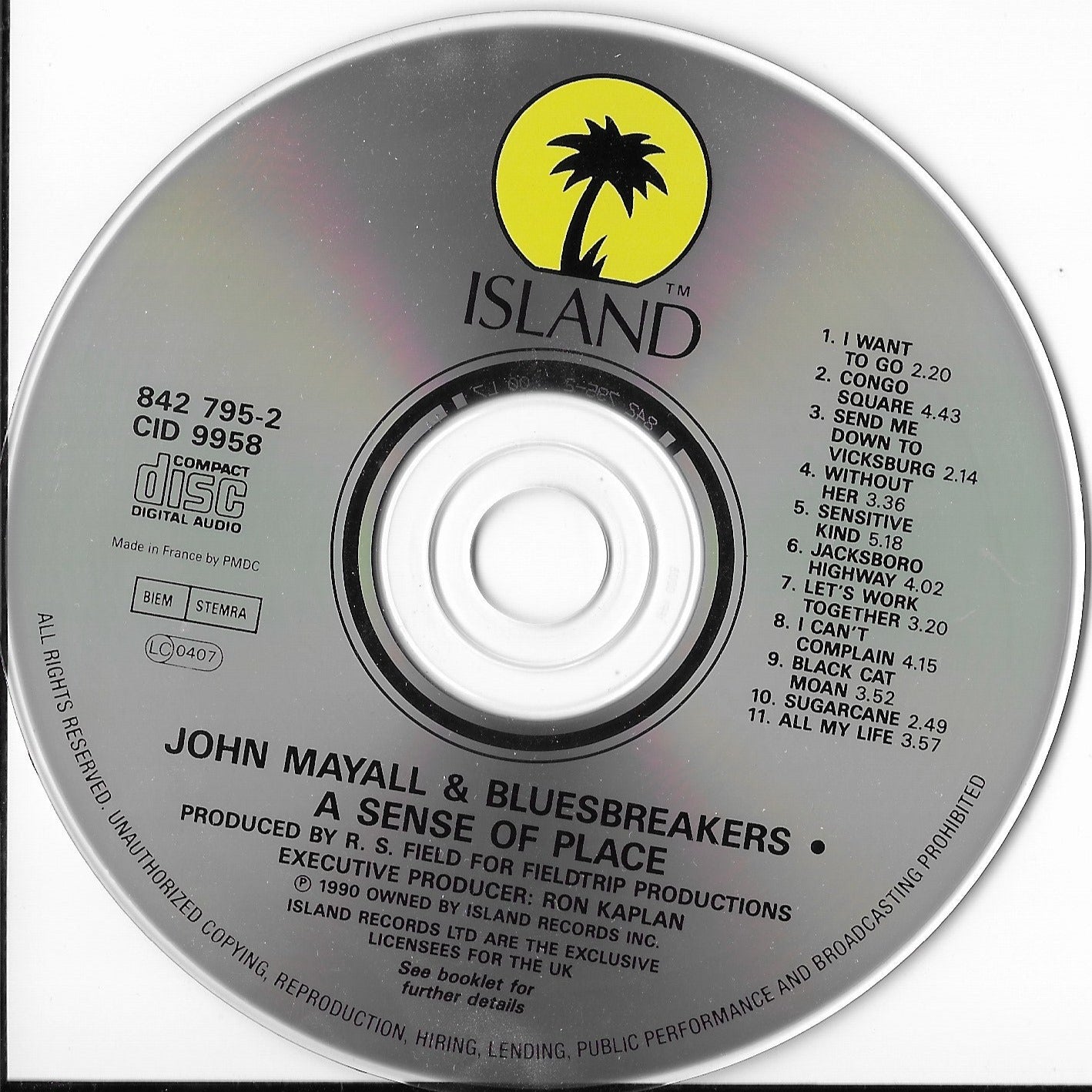 JOHN MAYALL - A Sense Of Place