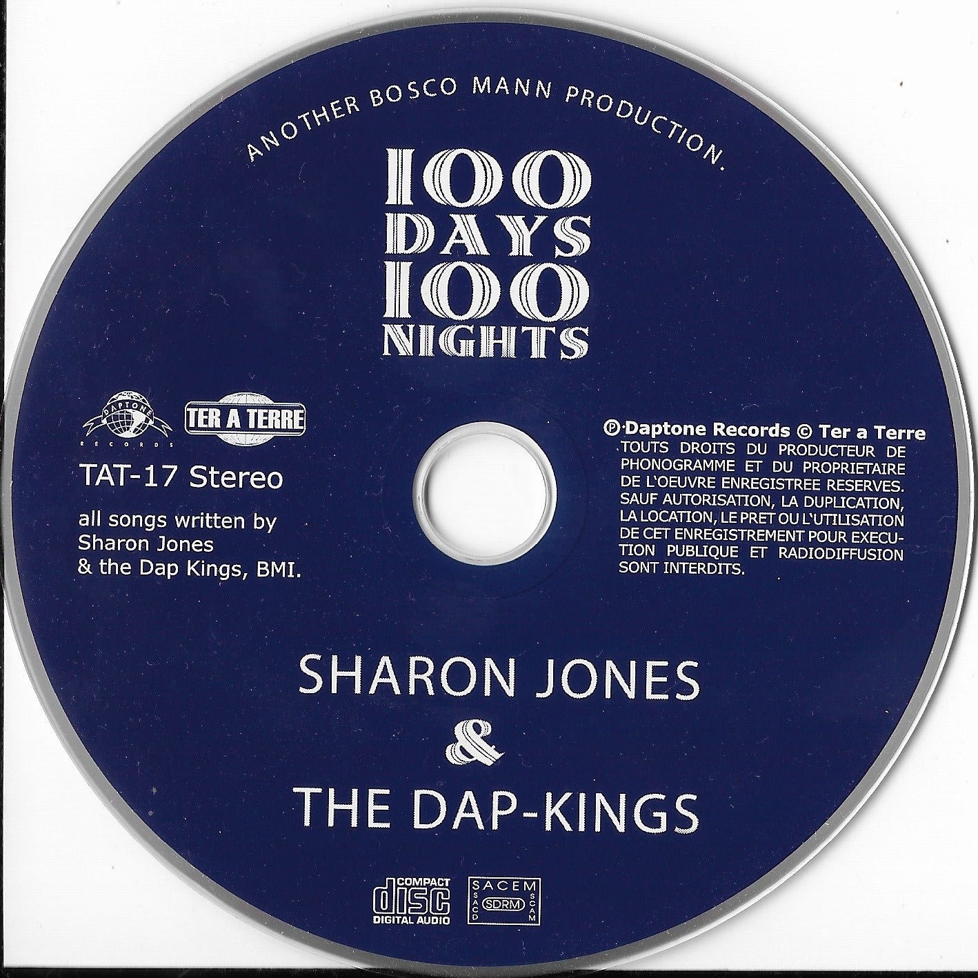 SHARON JONES & THE DAP KINGS - 100 Days, 100 Nights