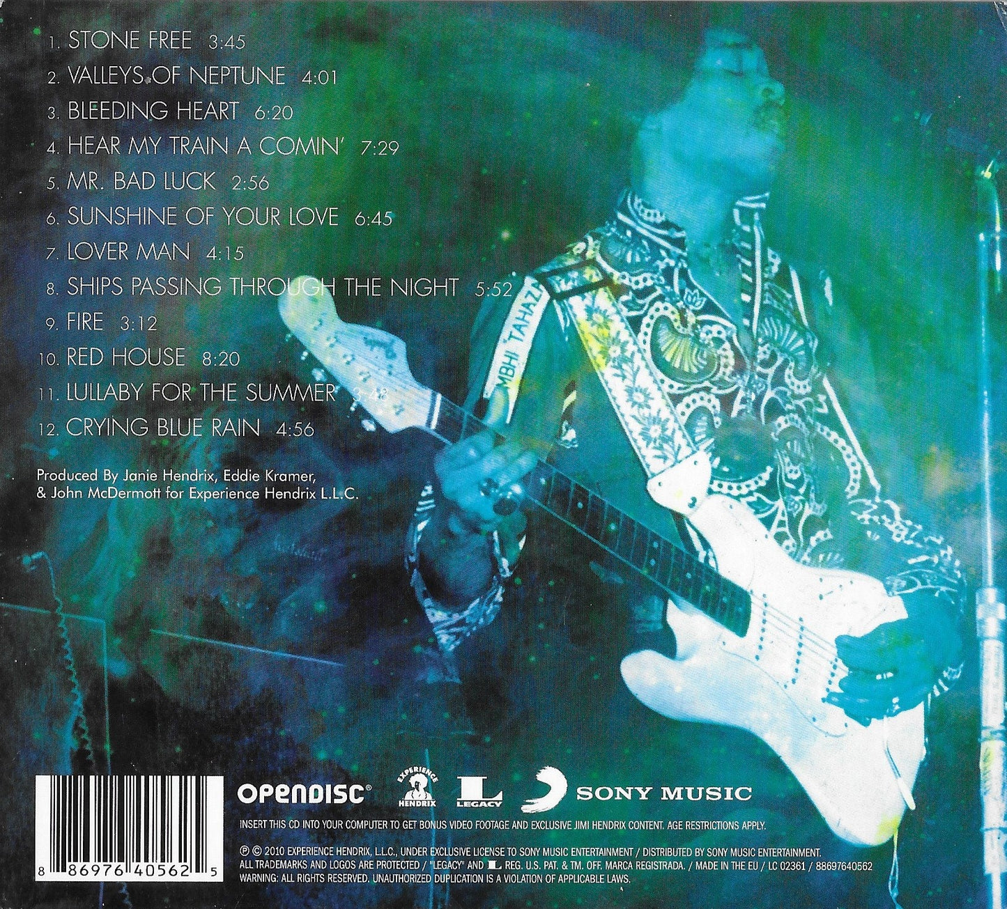 JIMI HENDRIX - Valleys Of Neptune (digipack)