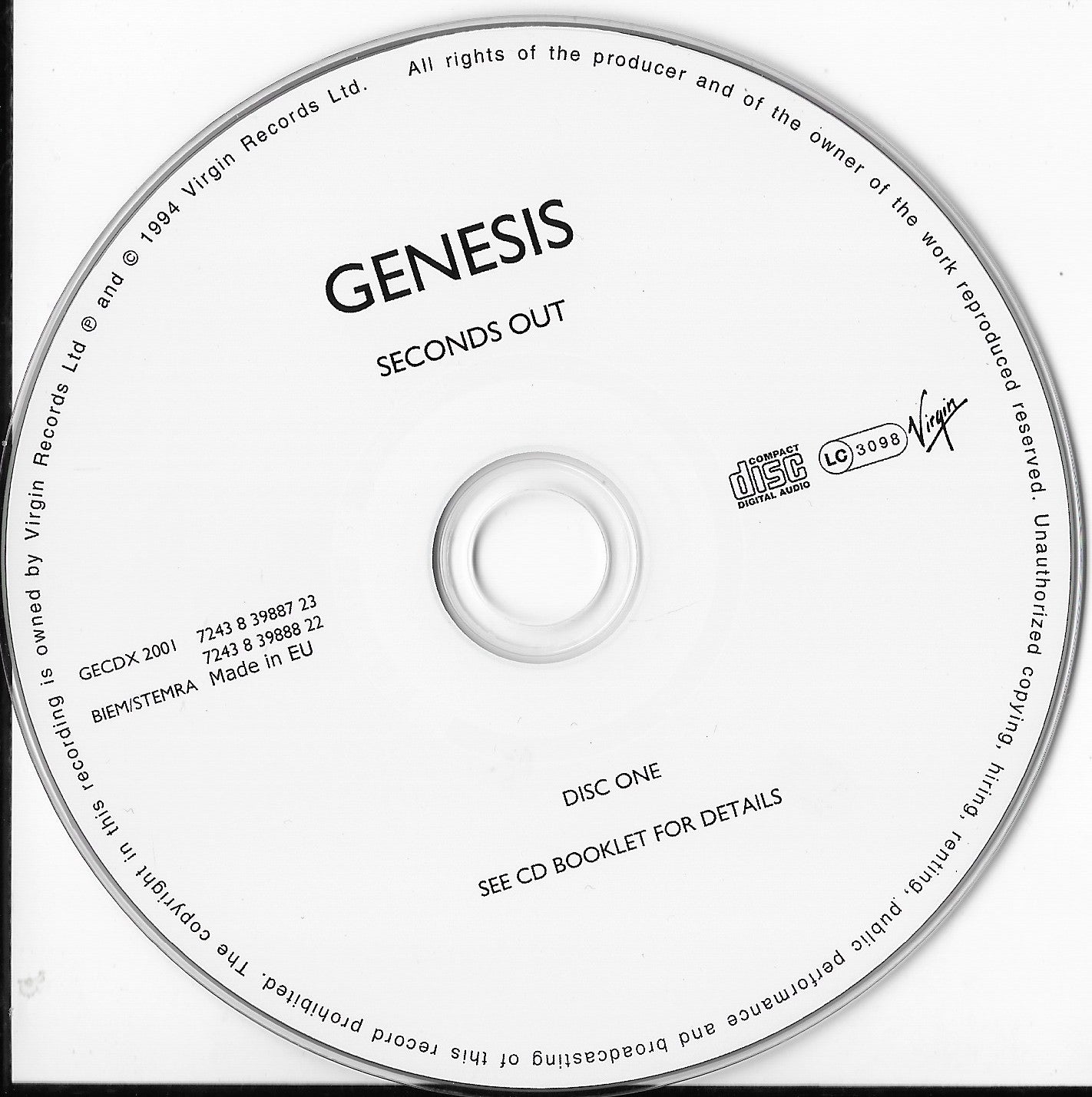 GENESIS - Seconds Out (Remastered)