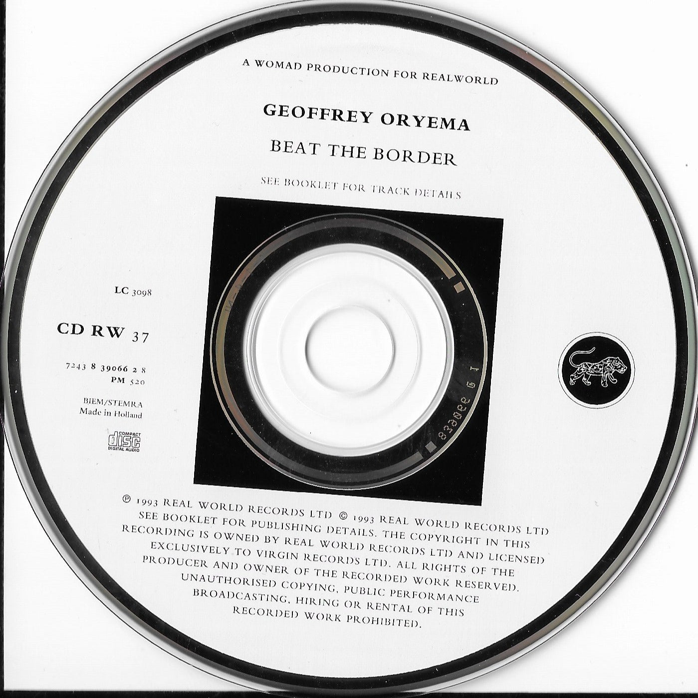 GEOFFREY ORYEMA - Beat The Border