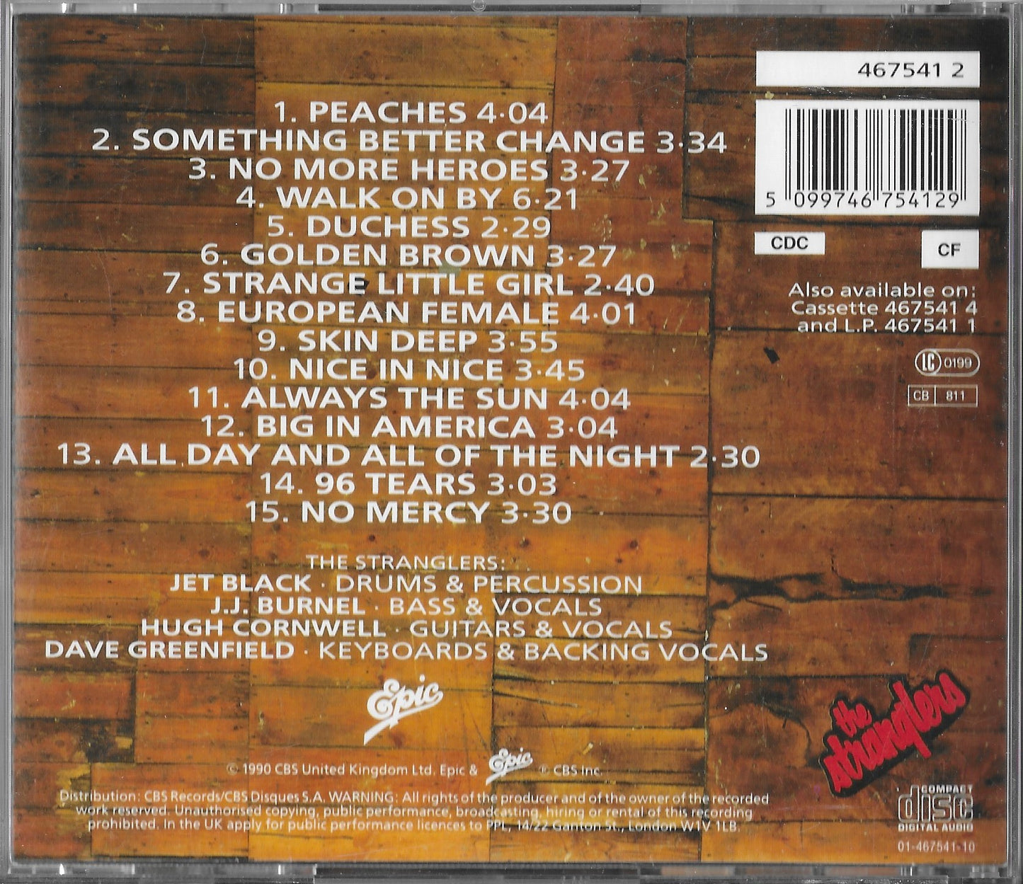 THE STRANGLERS - Greatest Hits 1977-1990