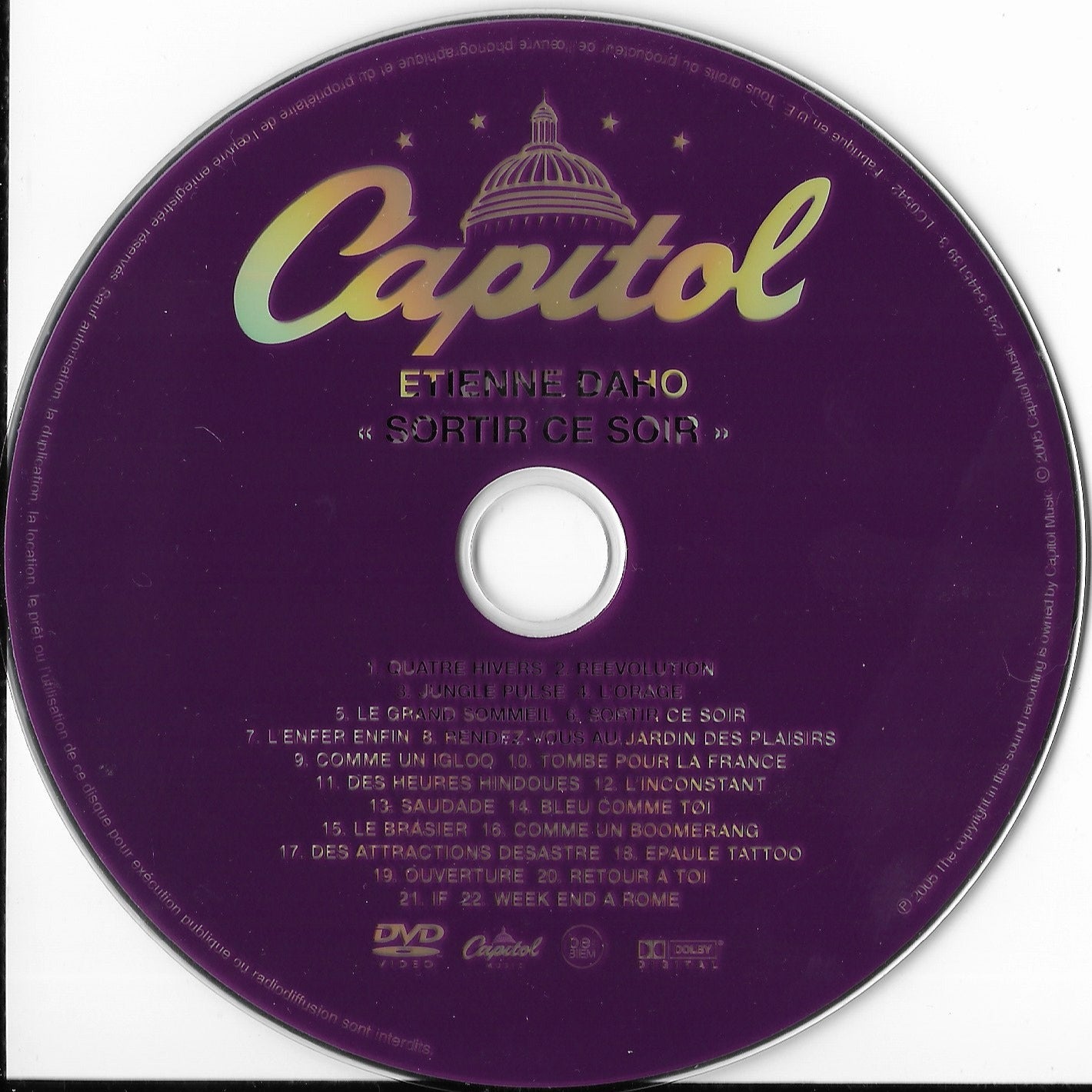 ETIENNE DAHO - Sortir Ce Soir - Live 2004
