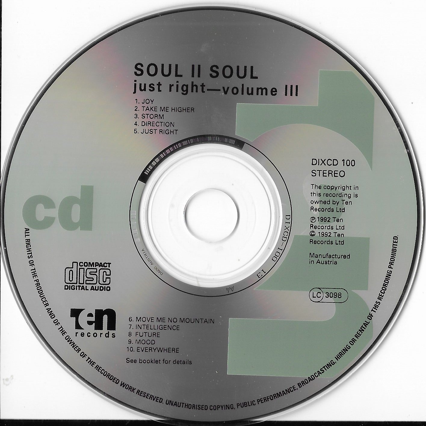 SOUL II SOUL - Volume III Just Right