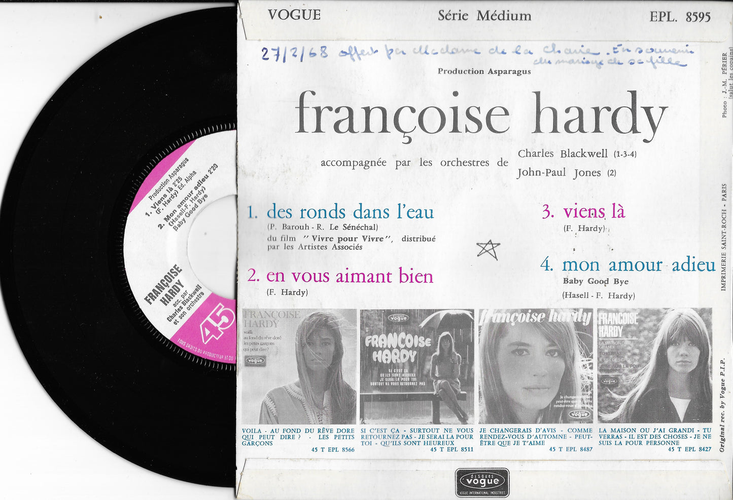 FRANCOISE HARDY - Des Ronds Dans L'eau