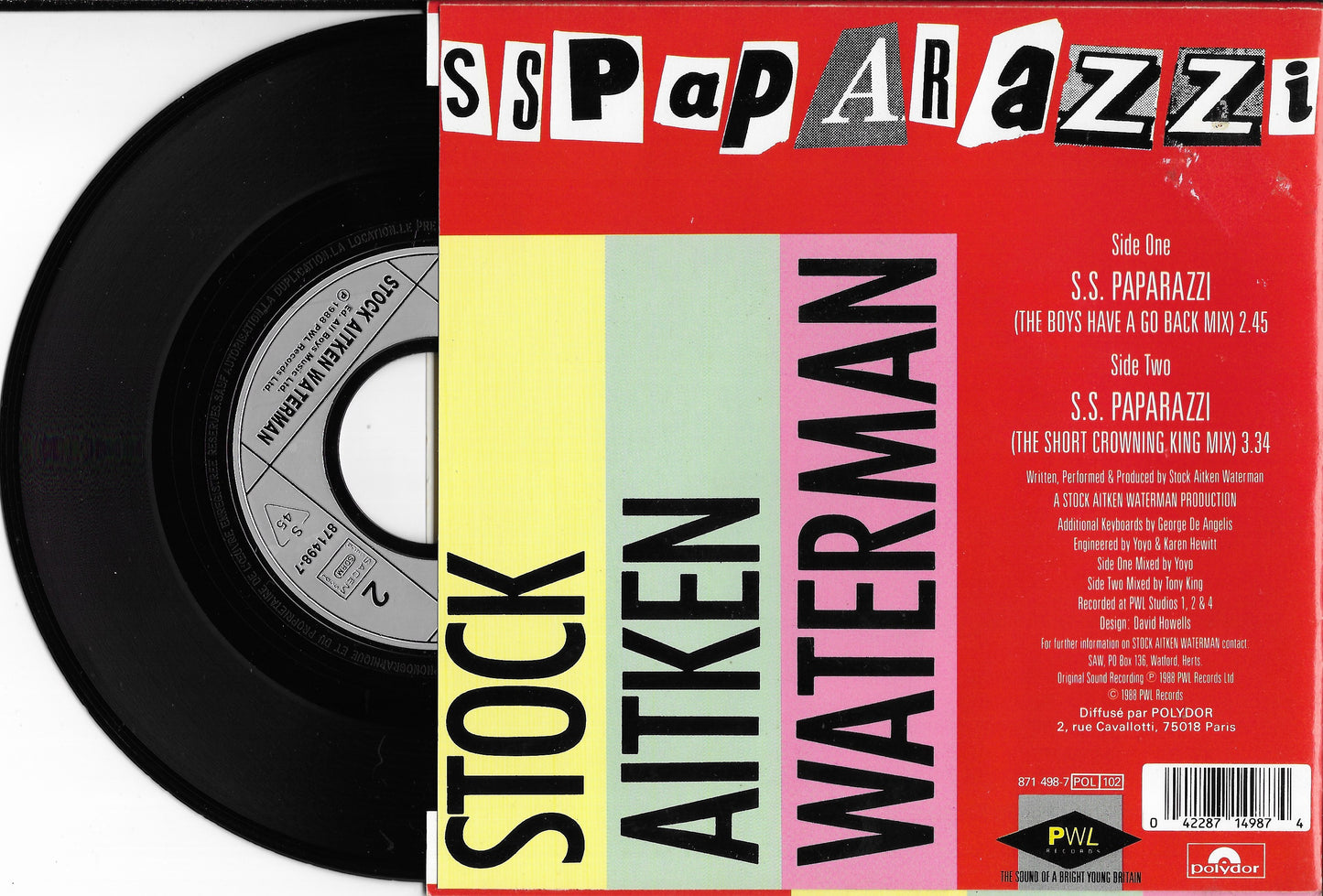 STOCK, AITKEN & WATERMAN - S.S. Paparazzi