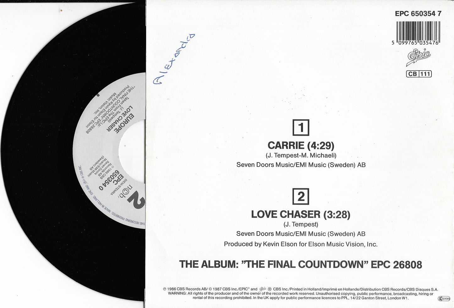 EUROPE - Carrie