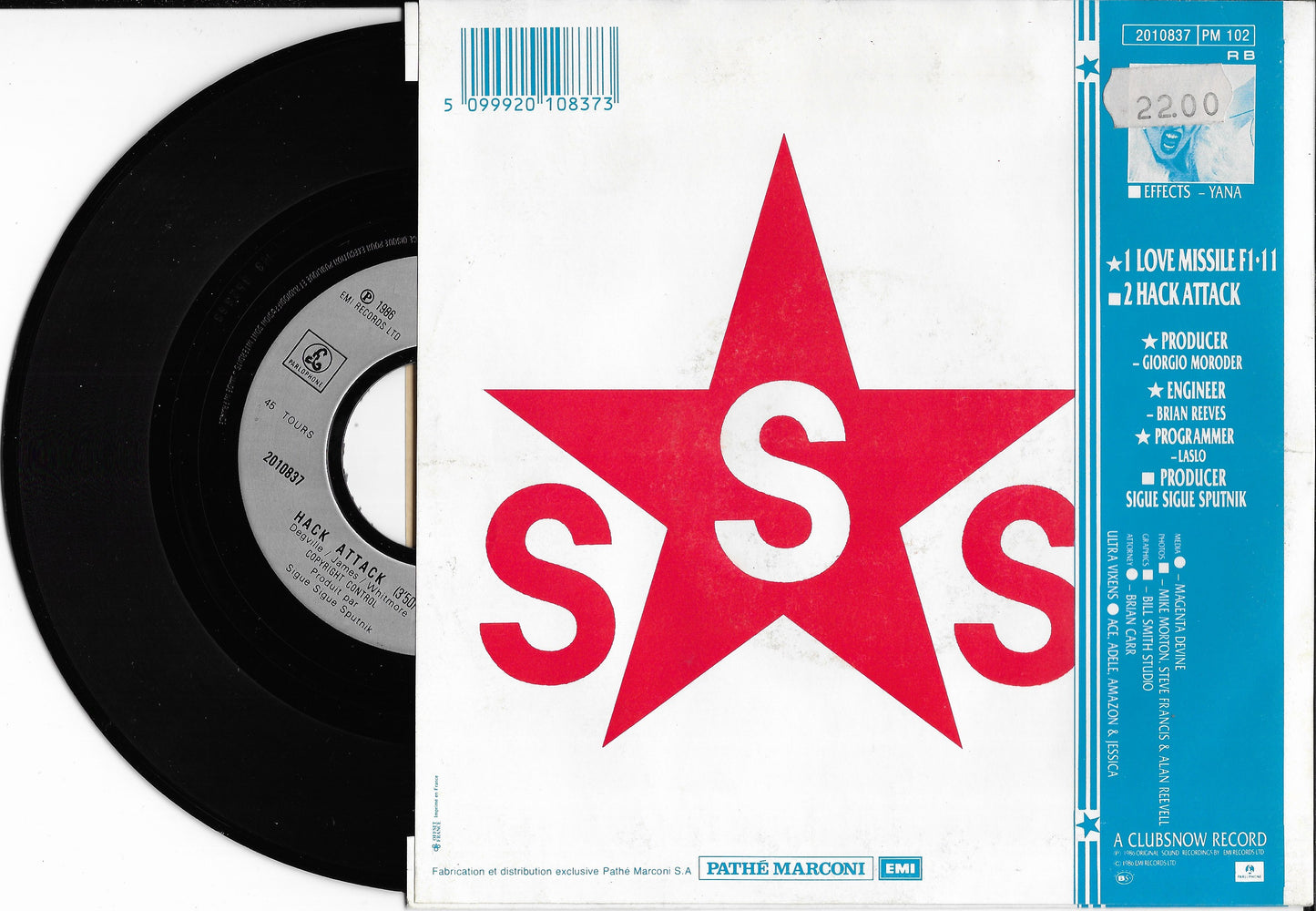 SIGUE SIGUE SPUTNIK - Love Missile F1-11
