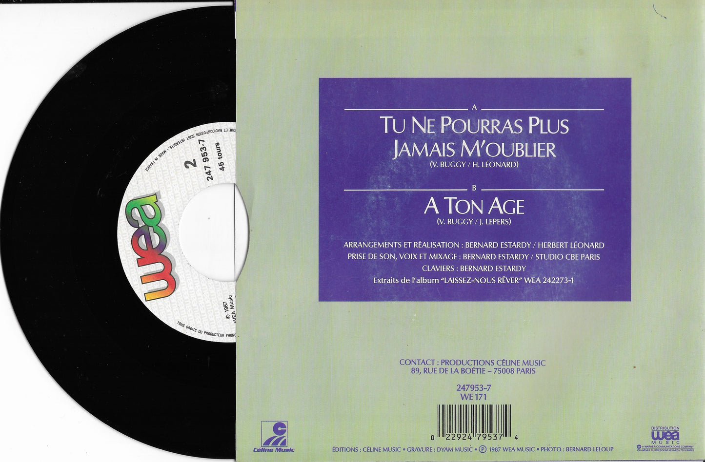 HERBERT LEONARD - Tu Ne Pourras Plus Jamais M'Oublier