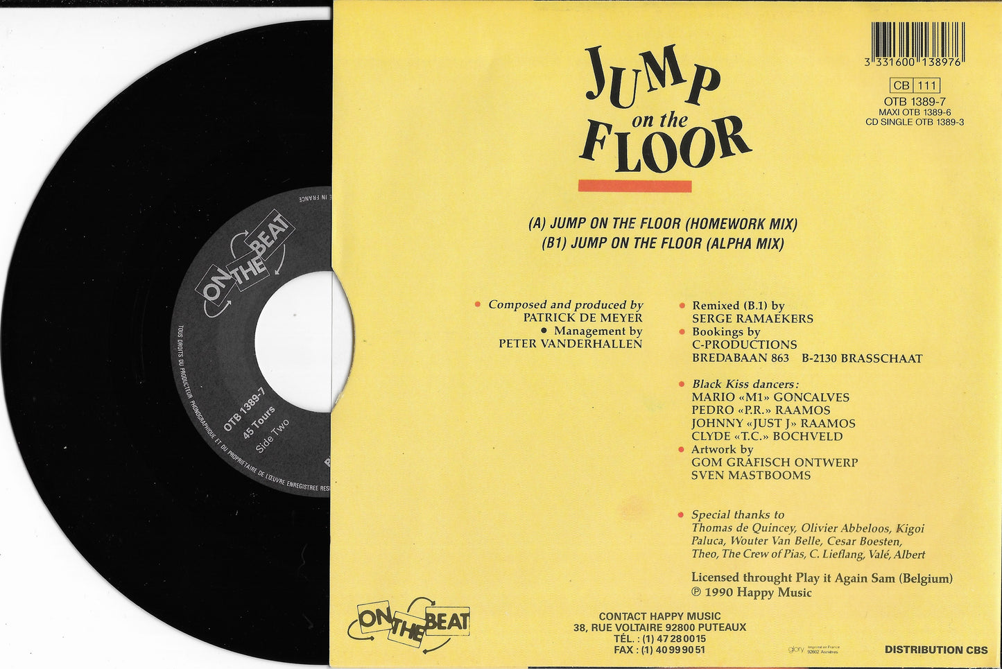 BLACK KISS Featuring CHERITA - Jump On The Floor