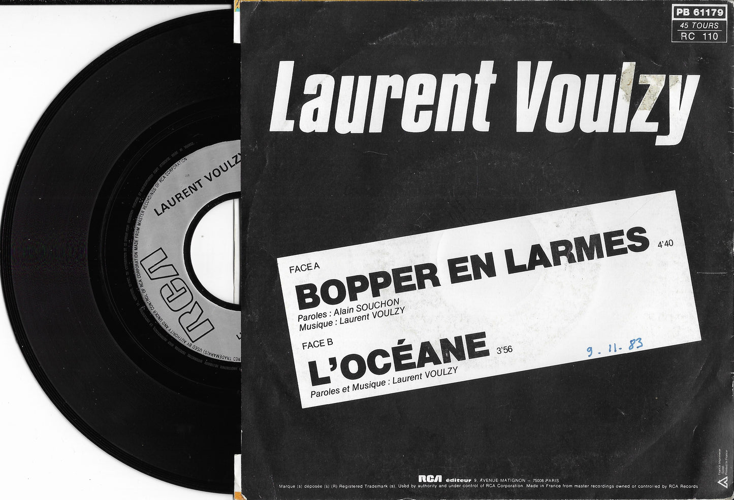 LAURENT VOULZY - Bopper En Larmes / L'Océane