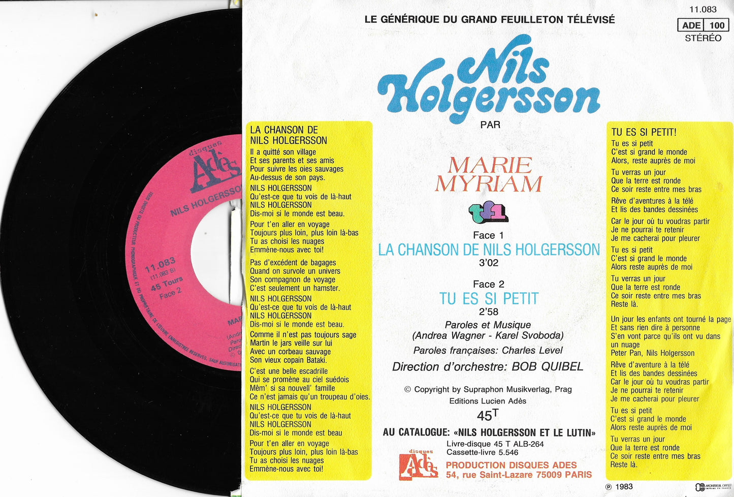 MARIE MYRIAM - La Chanson De Nils Holgersson