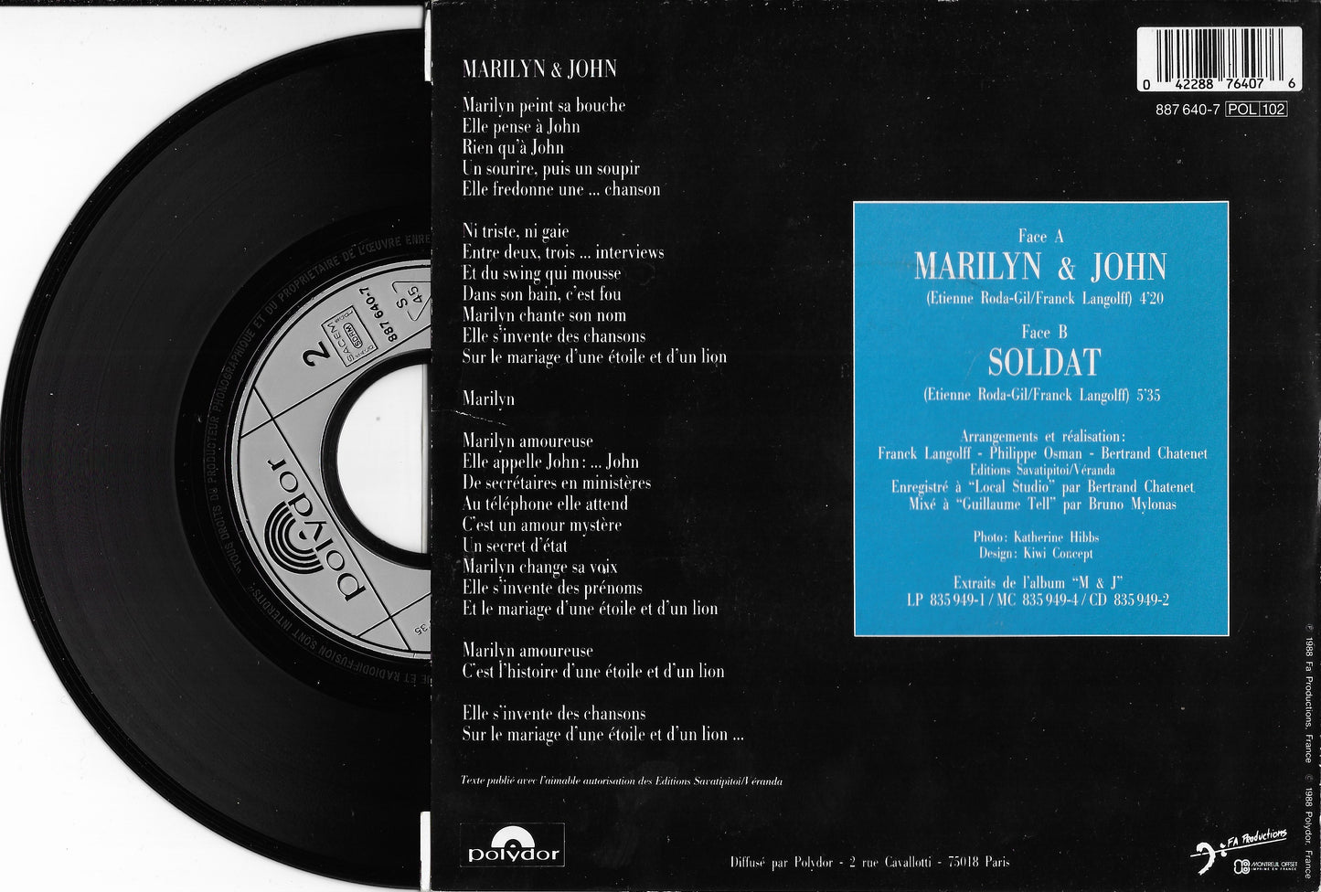 VANESSA PARADIS - Marilyn & John