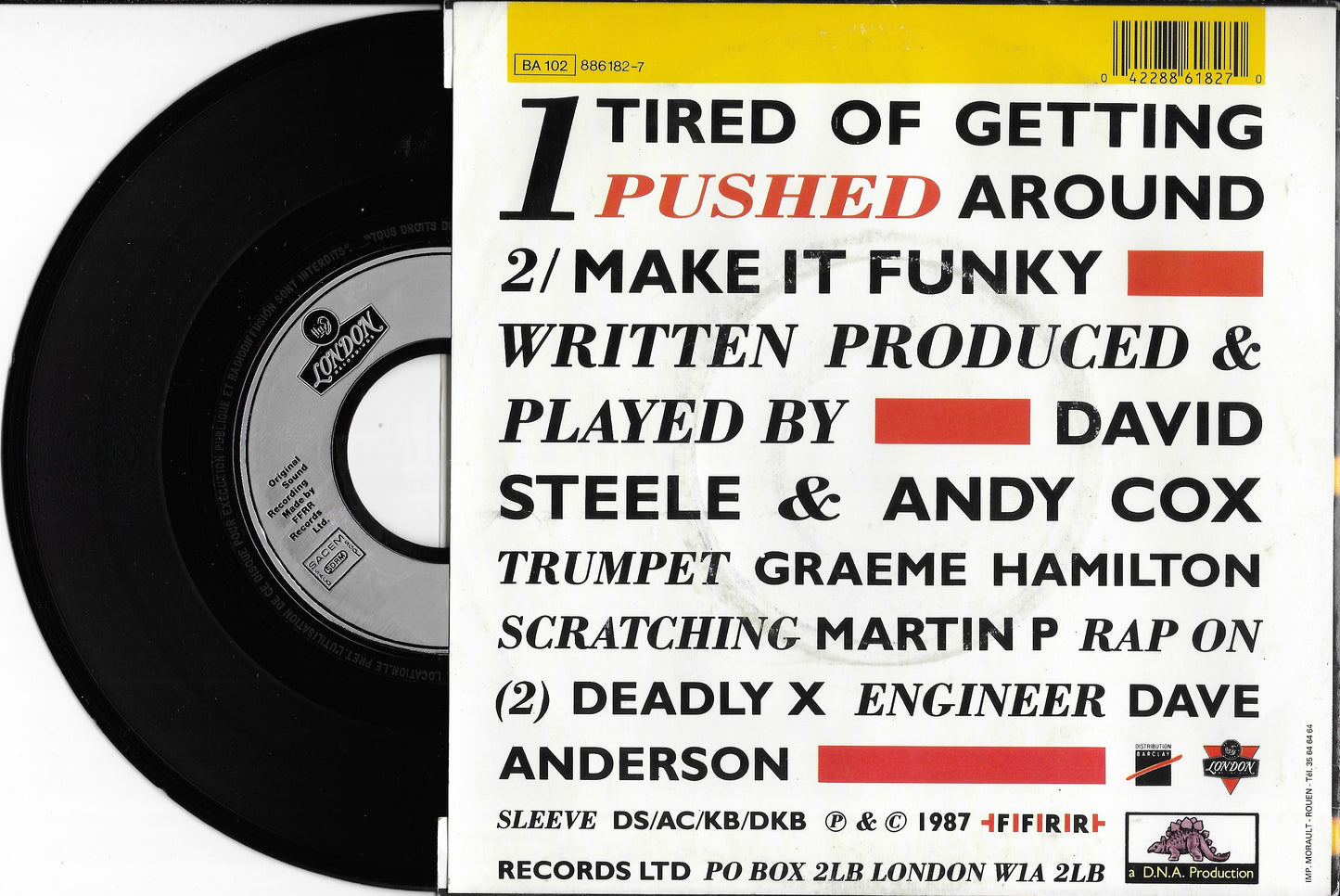 2 MEN A DRUM MACHINE AND A TRUMPET - Tired Of Getting Pushed Around