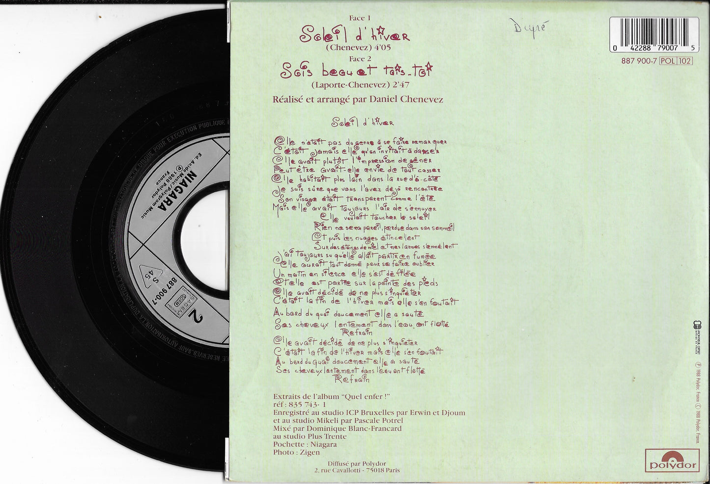 NIAGARA - Soleil D'hiver