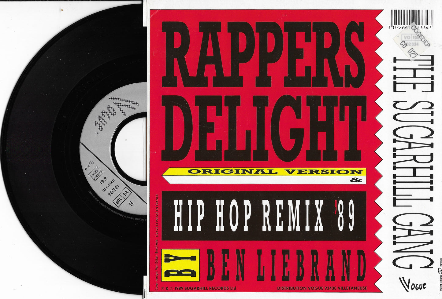 SUGARHILL GANG - Rappers Delight (Original Version & Hip Hop Remix '89 By Ben Liebrand)