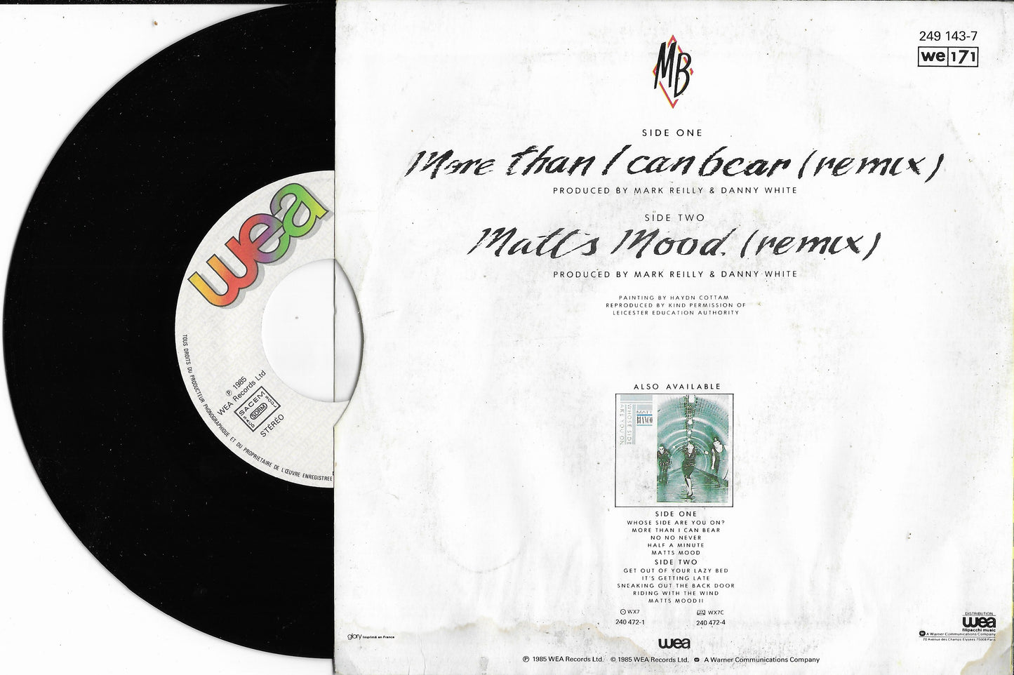 MATT BIANCO - More than I Can Bear (Remix)