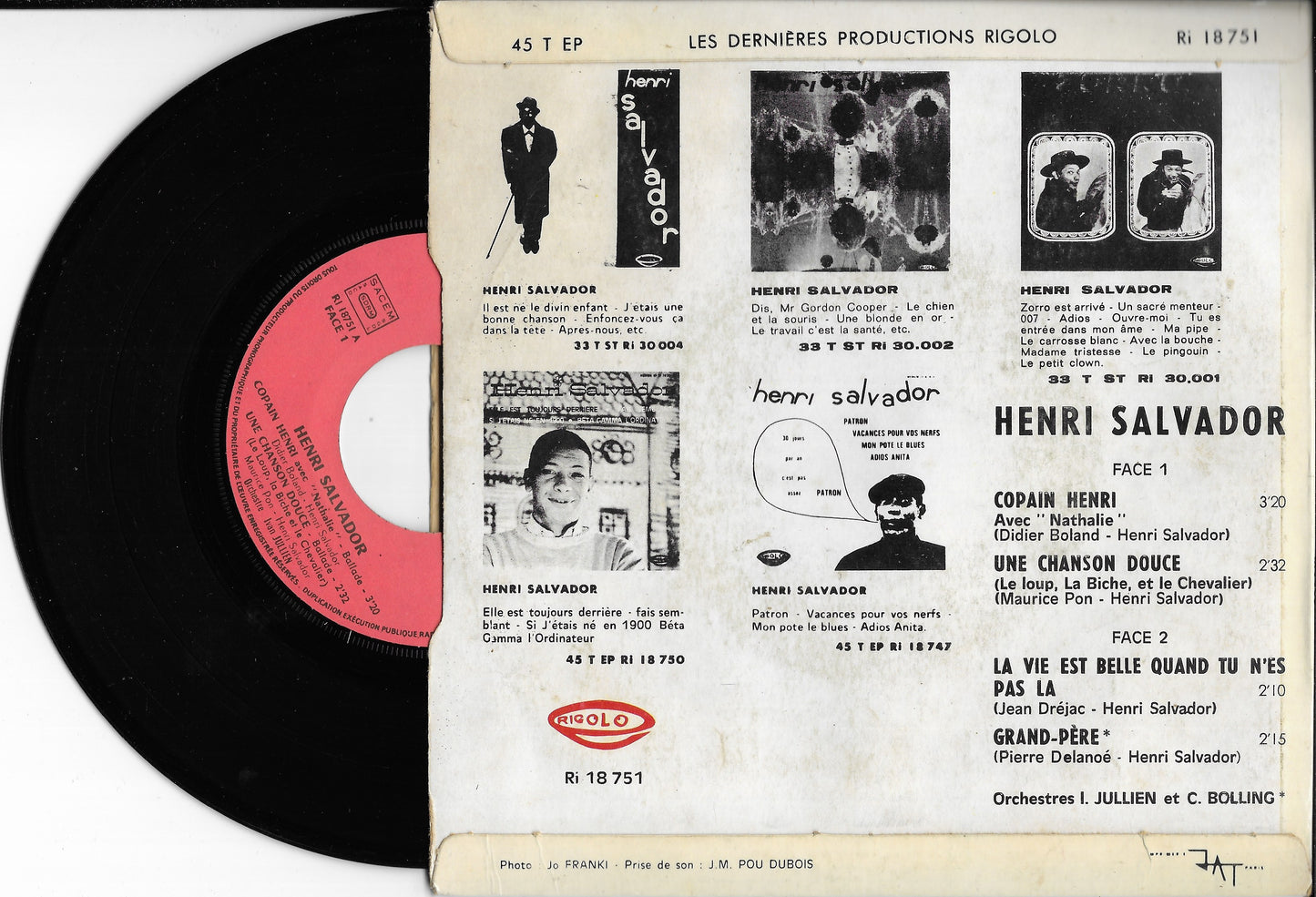 HENRI SALVADOR - Copain Henri