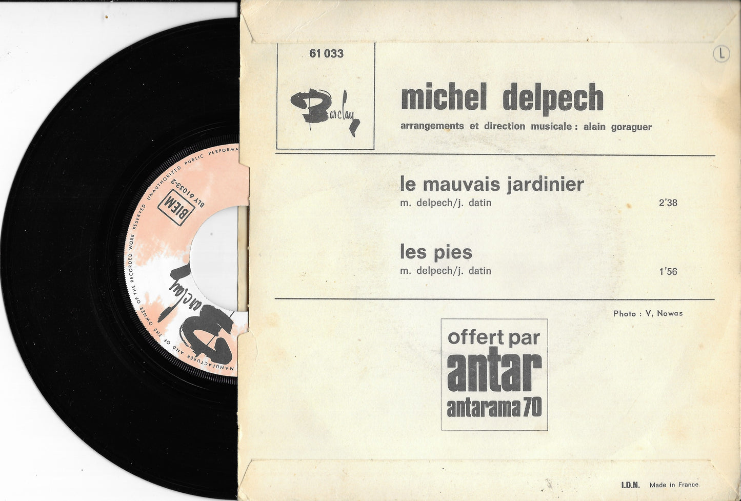 MICHEL DELPECH - Le Mauvais Jardinier