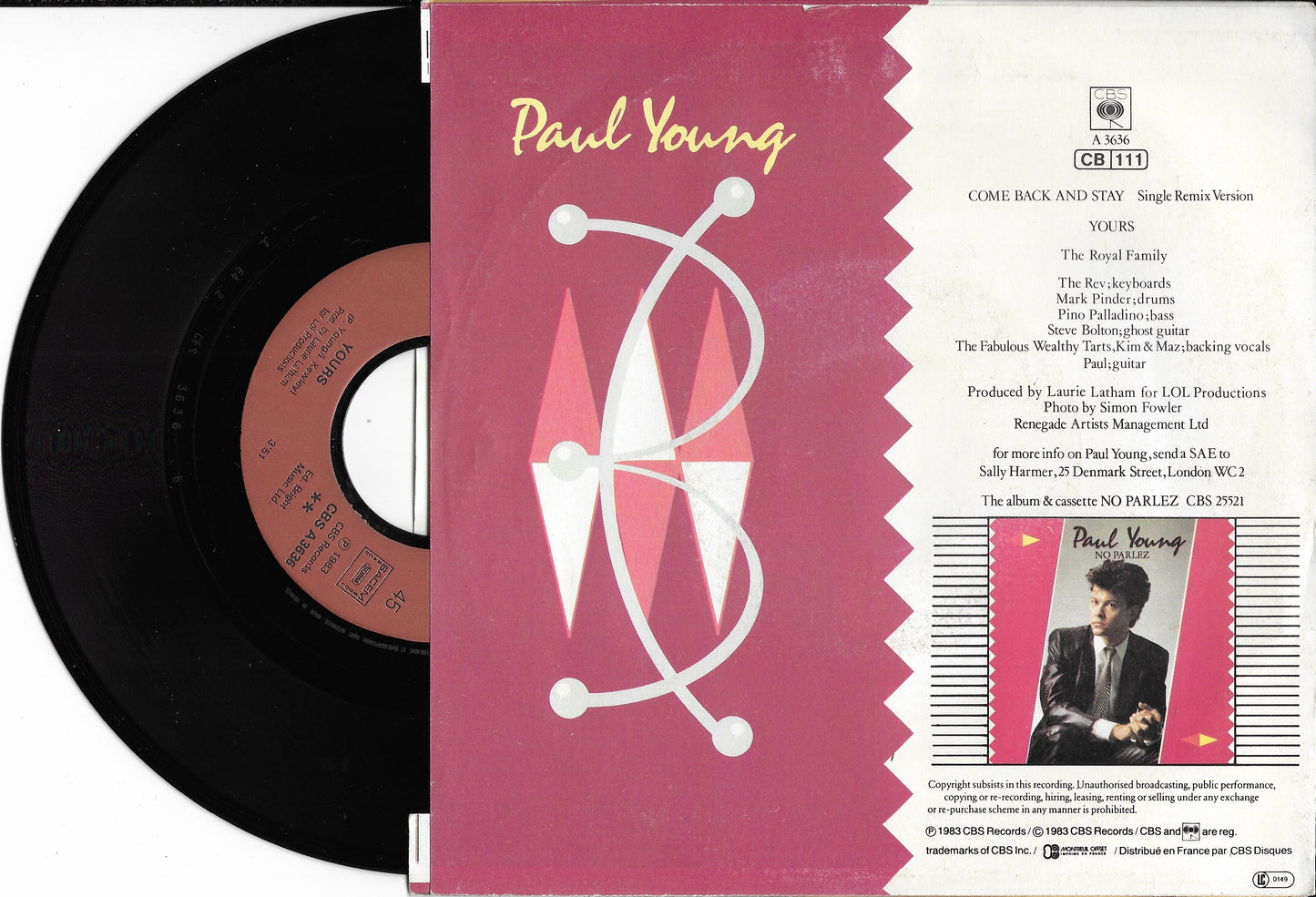 PAUL YOUNG - Come Back And Stay (Single Remix Version)