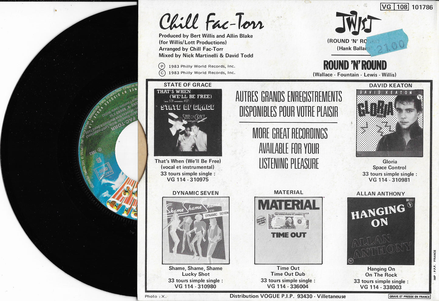 CHILL FAC-TORR - Twist (Round 'N' Round)