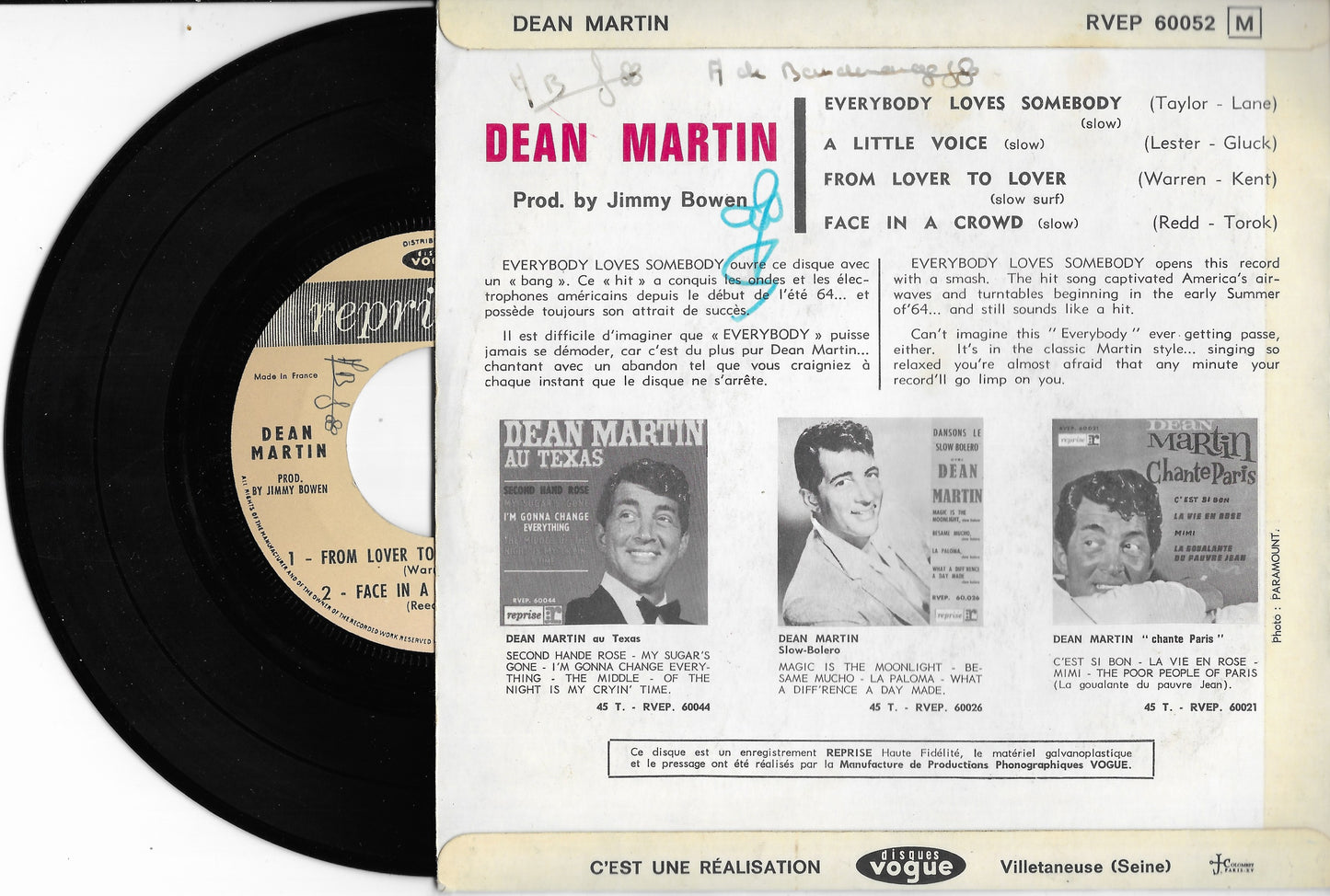 DEAN MARTIN - Everybody Loves Somebody