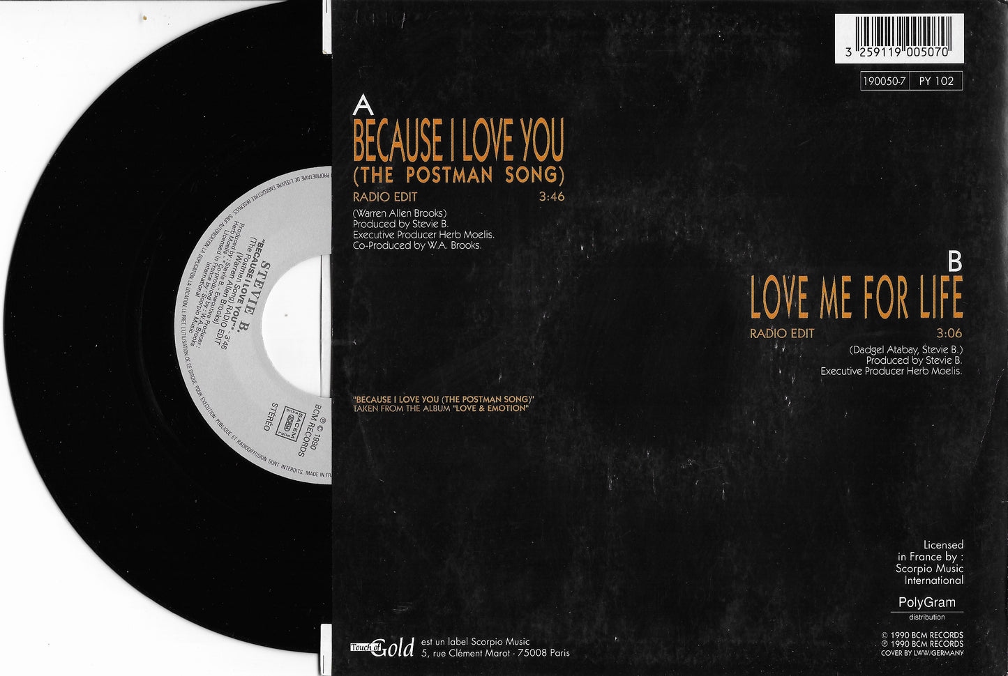 STEVIE B. - Because I Love You (The Postman Song)
