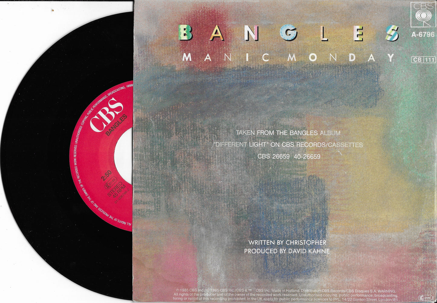 BANGLES - Manic Monday
