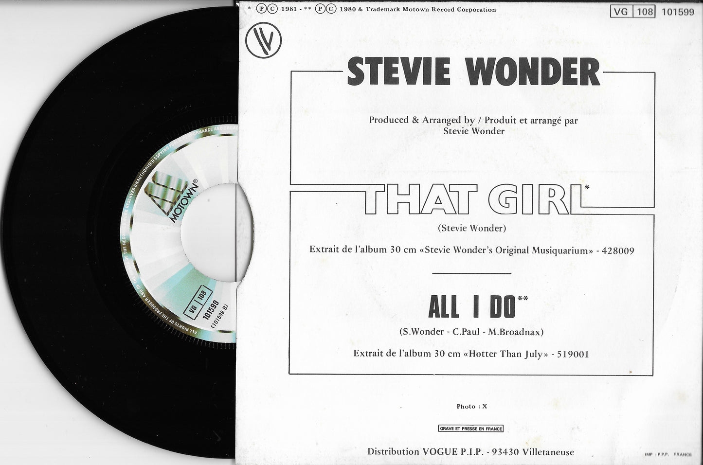 STEVIE WONDER - That Girl
