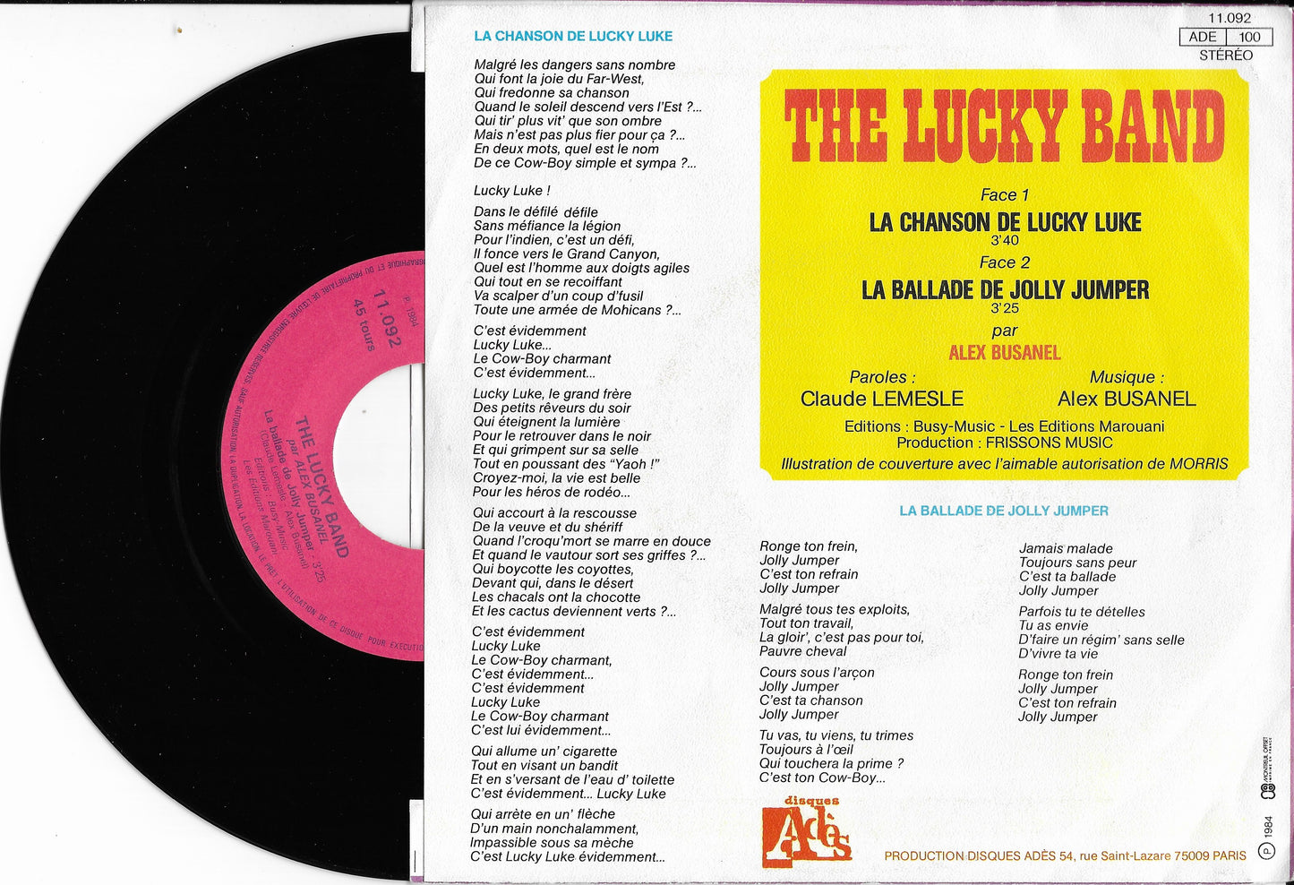THE LUCKY BAND Par ALEX BUSANEL - La Chanson De Lucky Luke