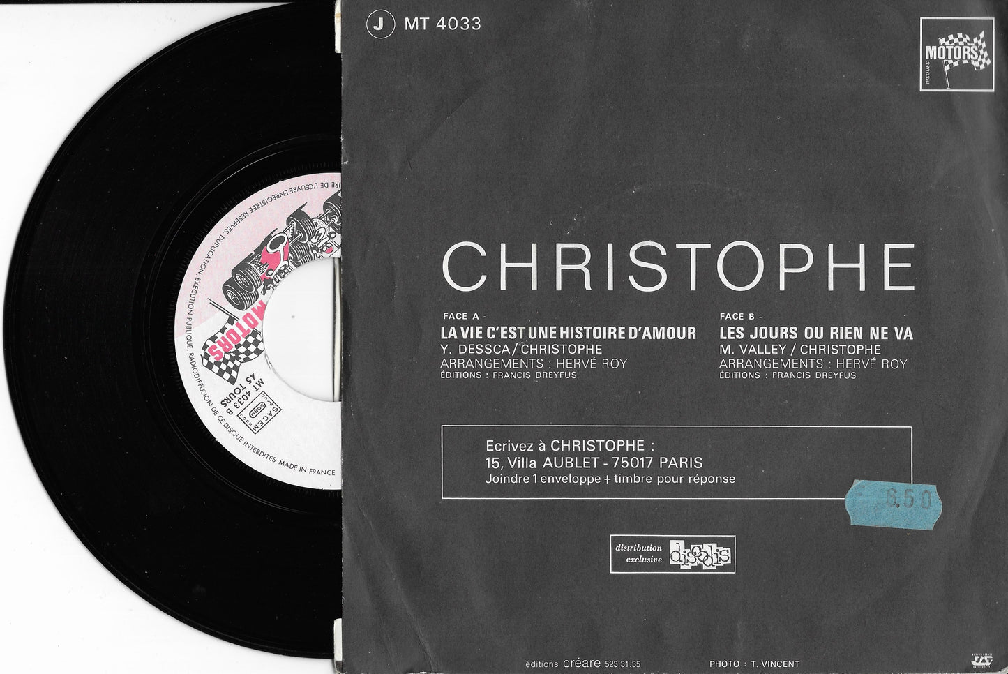 CHRISTOPHE - La Vie C'est Une Histoire D'amour