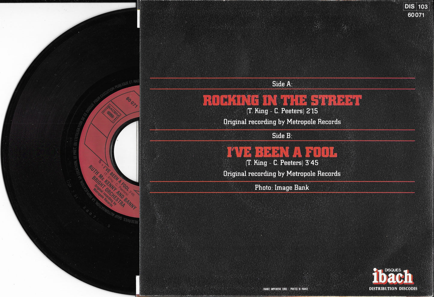 RUTH Mc KENNY AND BANNY BRIGHT ORCHESTRA - Rocking In The Street