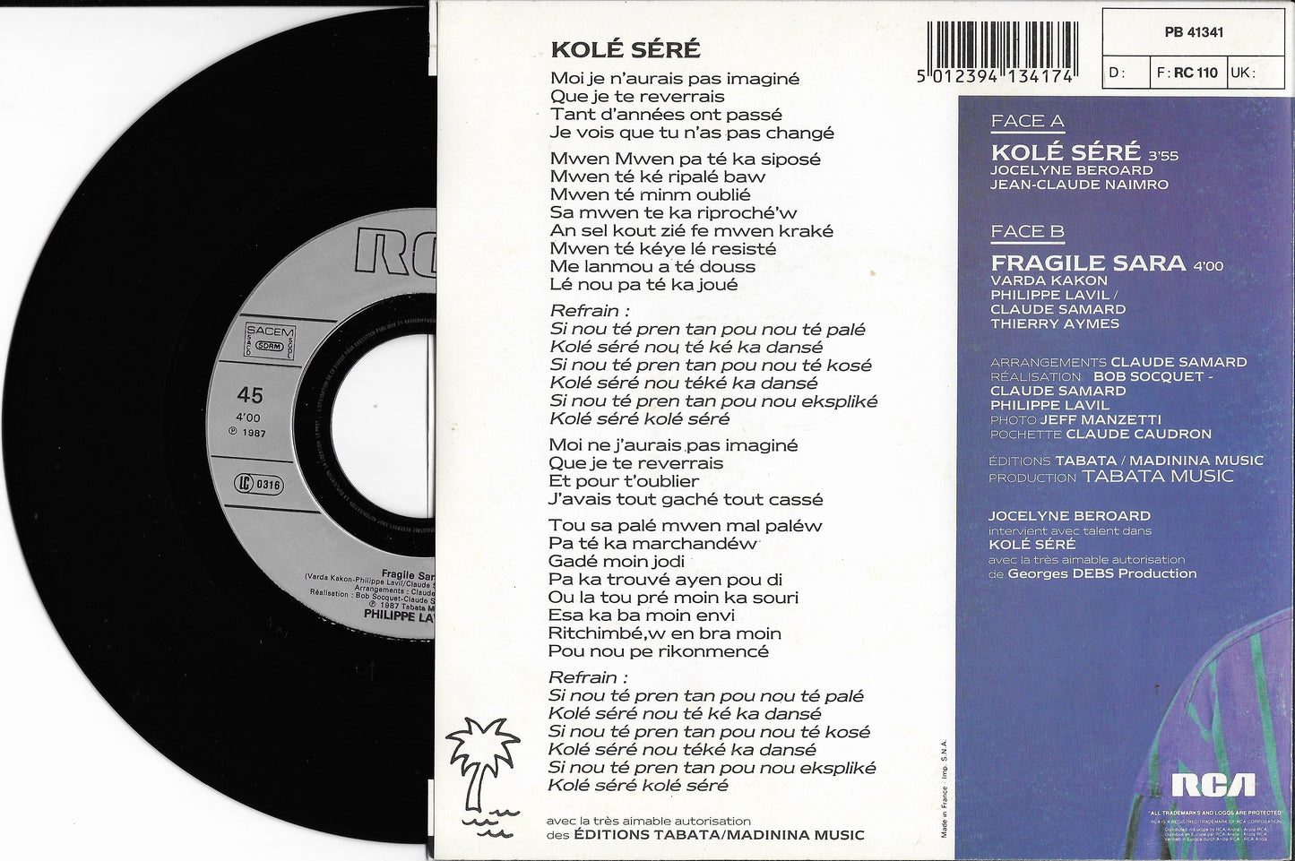 PHILIPPE LAVIL / JOCELYNE BEROARD - Kolé Séré