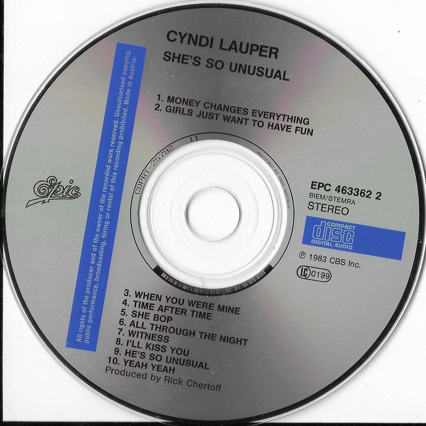 CYNDI LAUPER - She's So Unusual