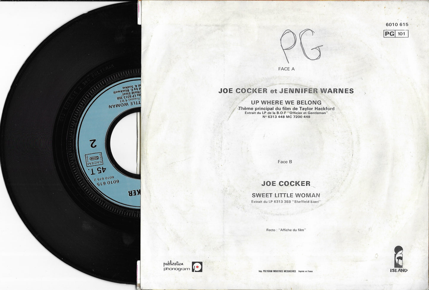 JOE COCKER / JENNIFER WARNES - Up Where We Belong