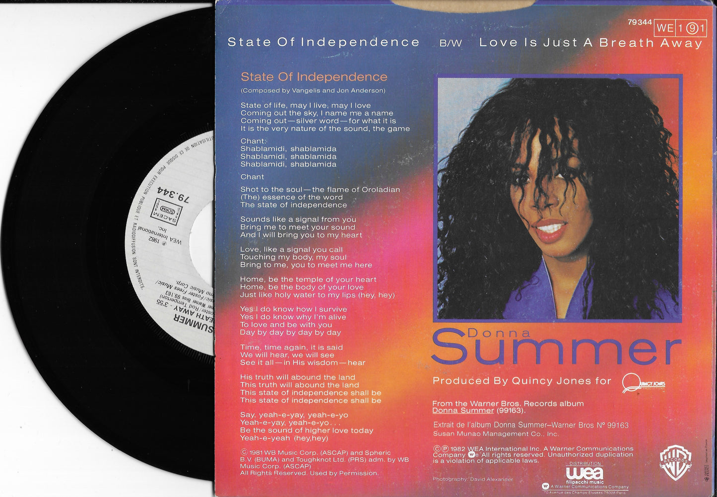 DONNA SUMMER - State Of Independence