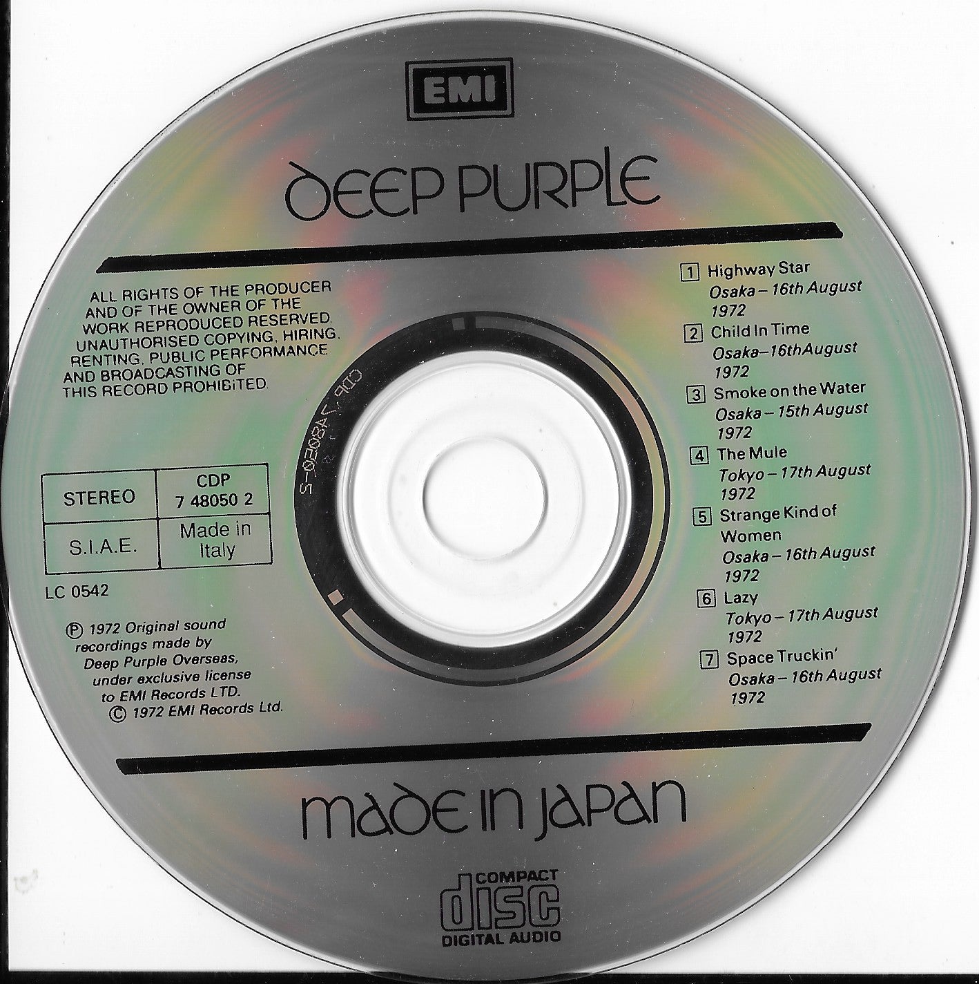 DEEP PURPLE - Made In Japan