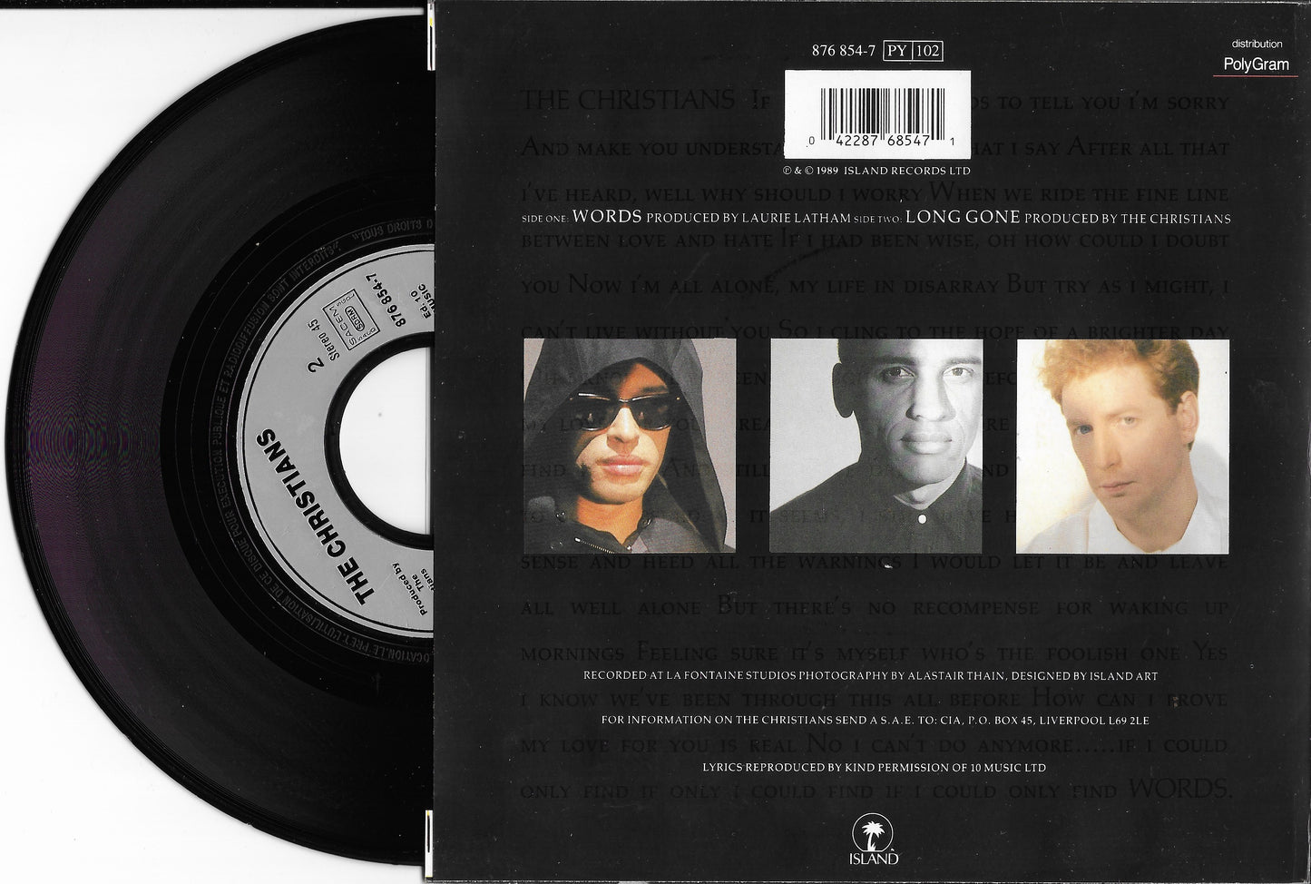 THE CHRISTIANS - Words