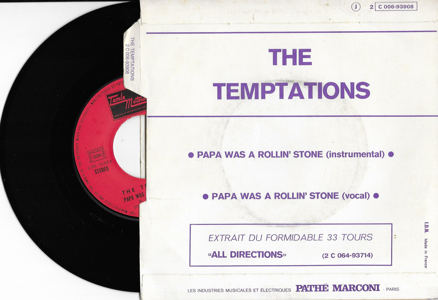 THE TEMPTATIONS - Papa Was A Rollin' Stone