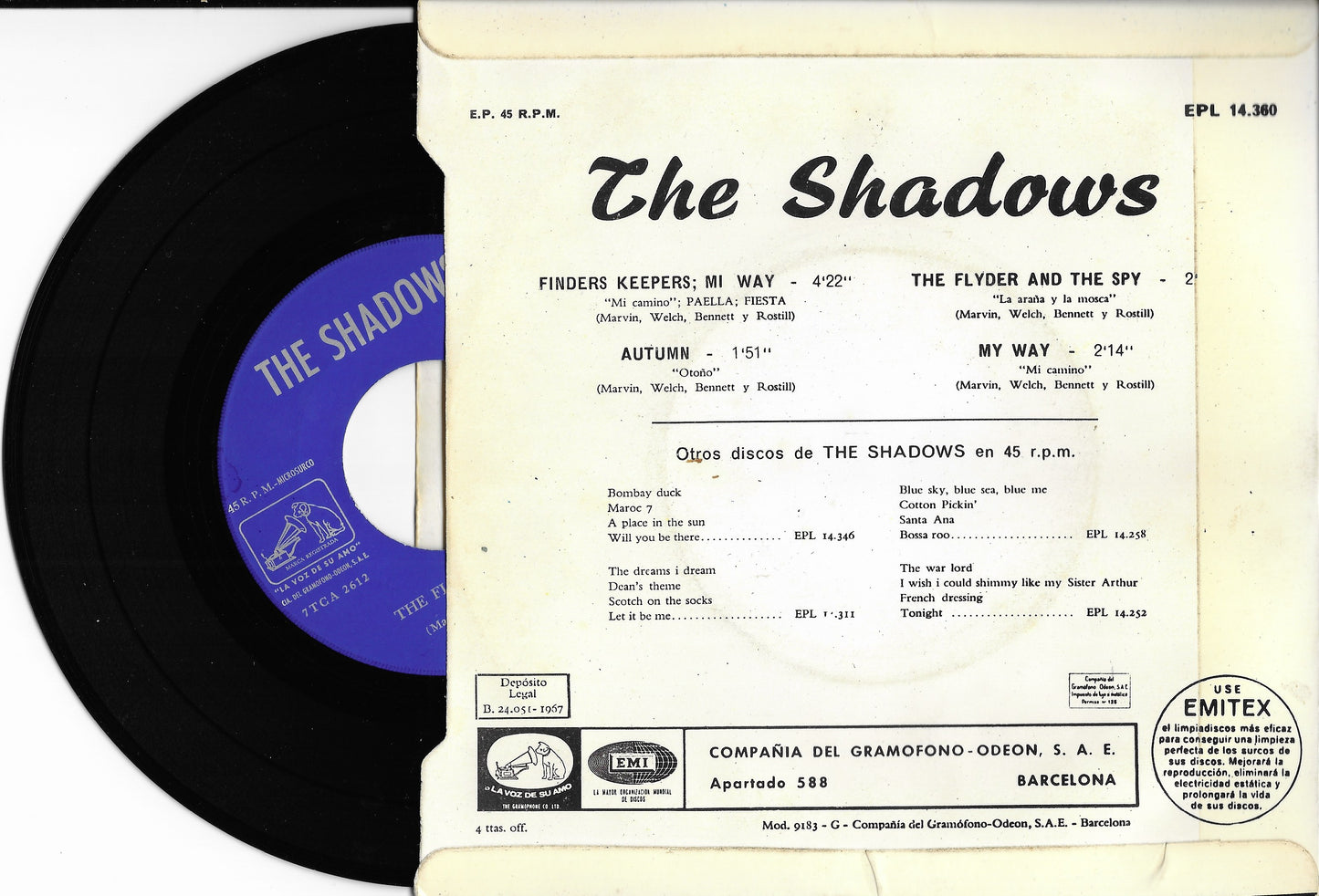 THE SHADOWS - Finders Keepers