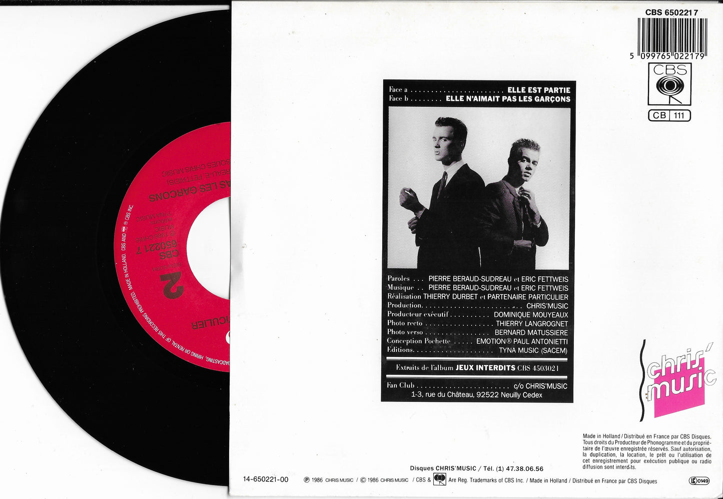 PARTENAIRE PARTICULIER - Elle Est Partie