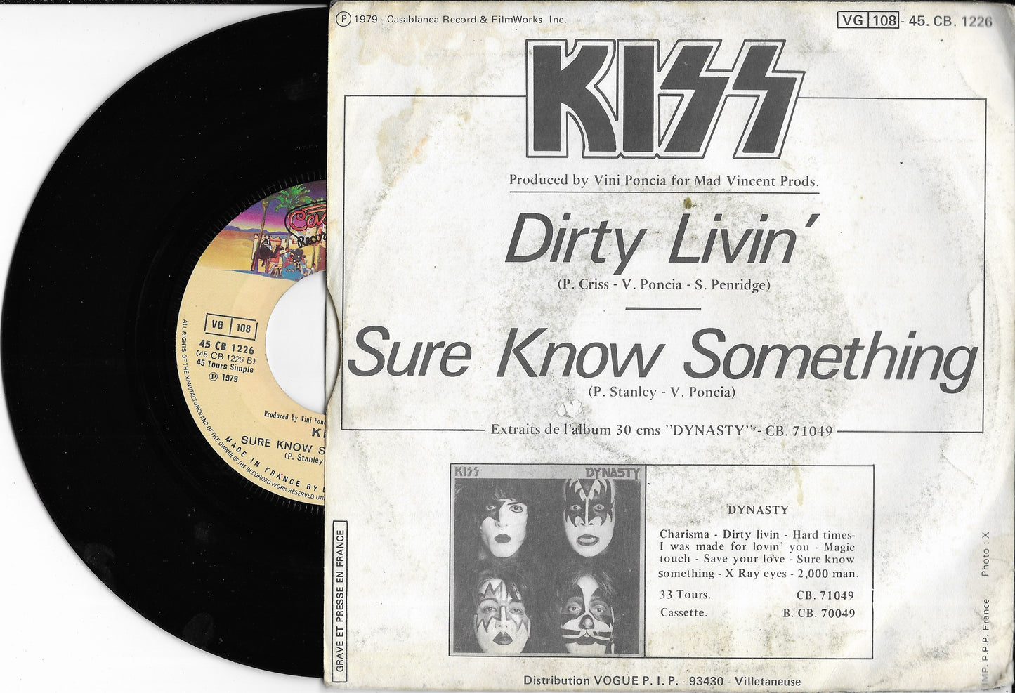 KISS - Dirty Livin' / Sure Know Something