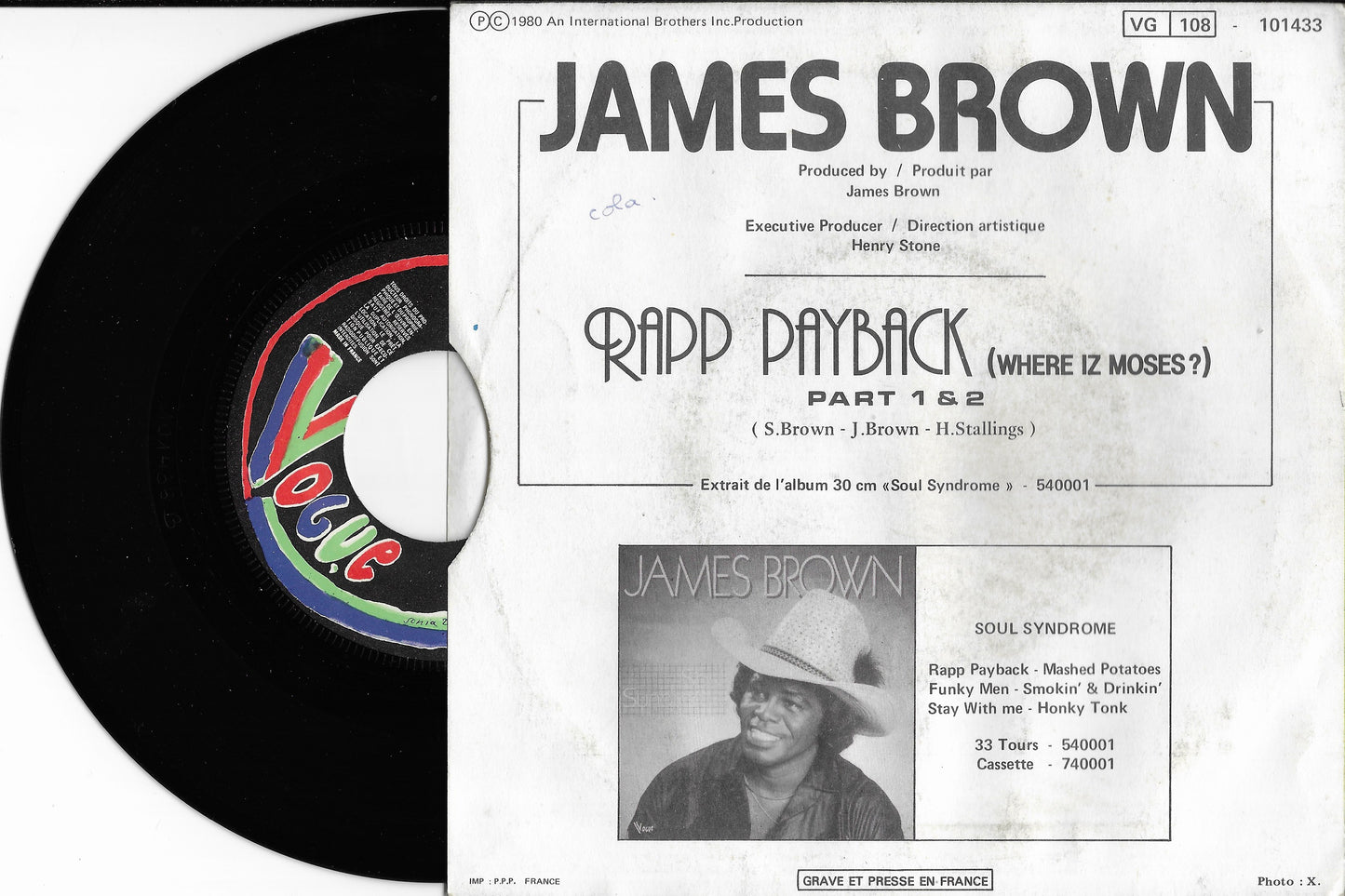 JAMES BROWN - Rapp Payback (Where Iz Moses?) (Part 1 & 2)