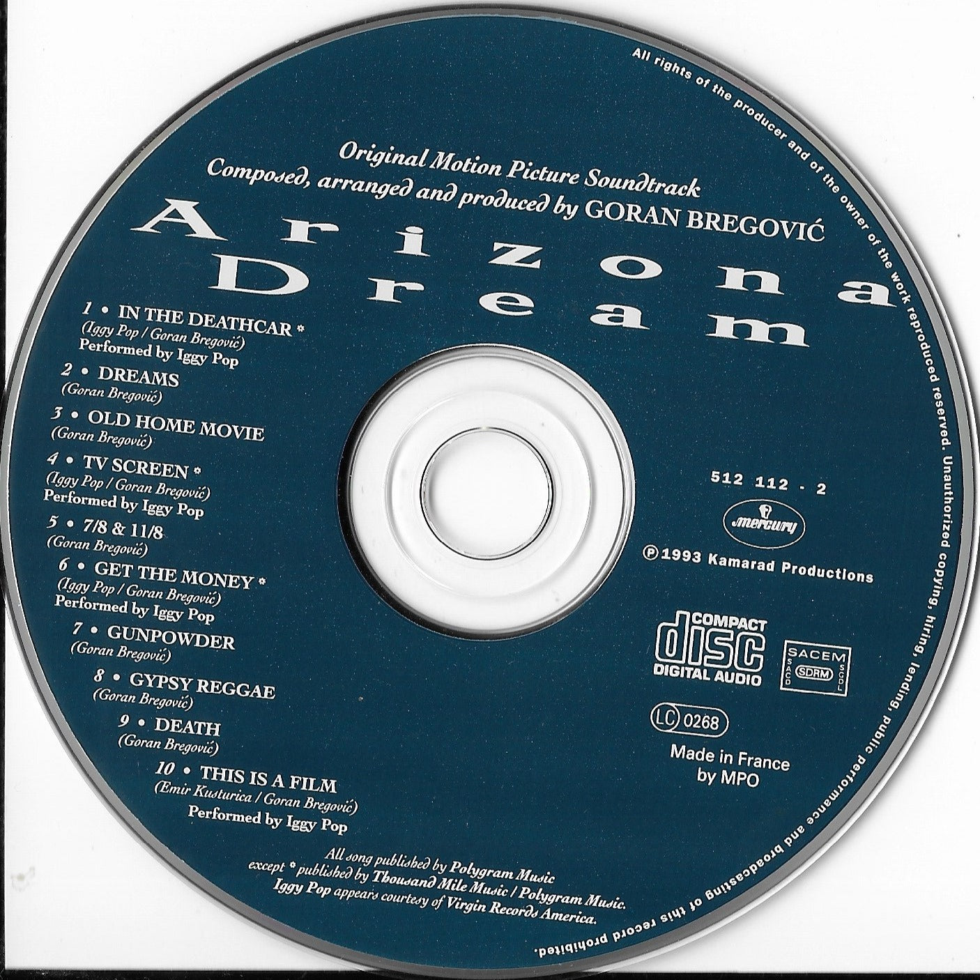 GORAN BREGOVIC - Arizona Dream (Original Motion Picture Soundtrack)