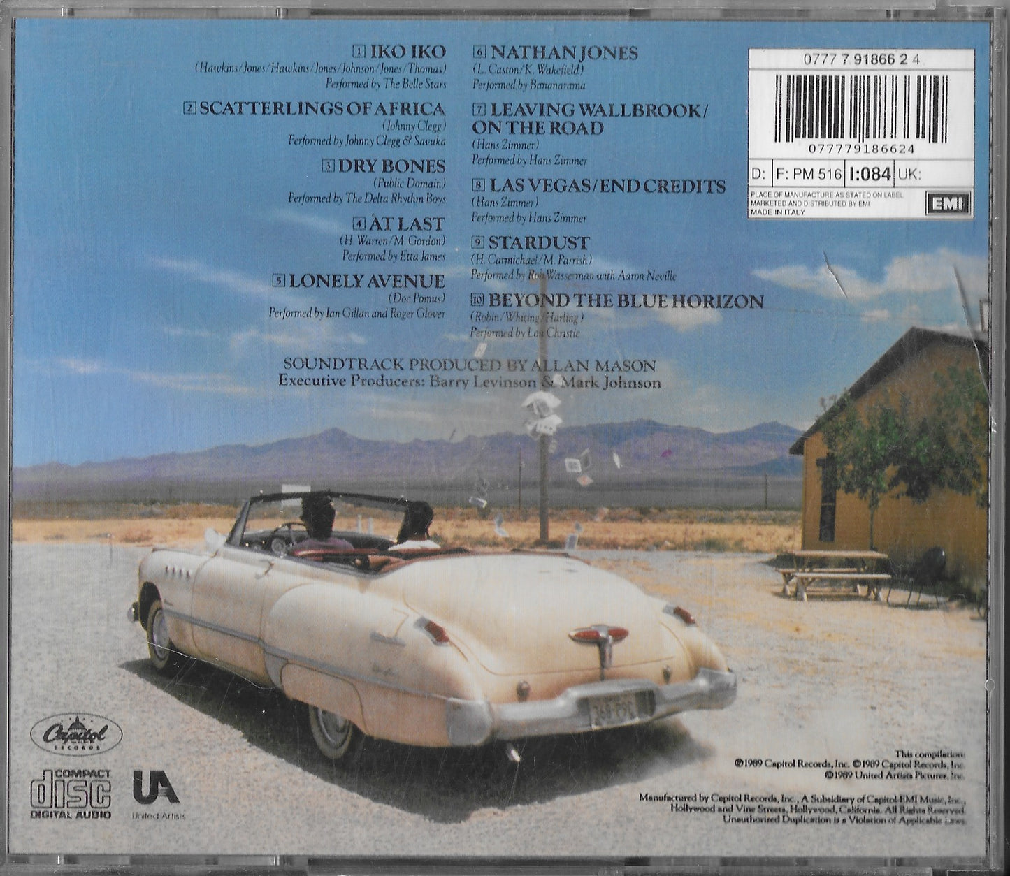 RAIN MAN - Original Motion Picture Soundtrack