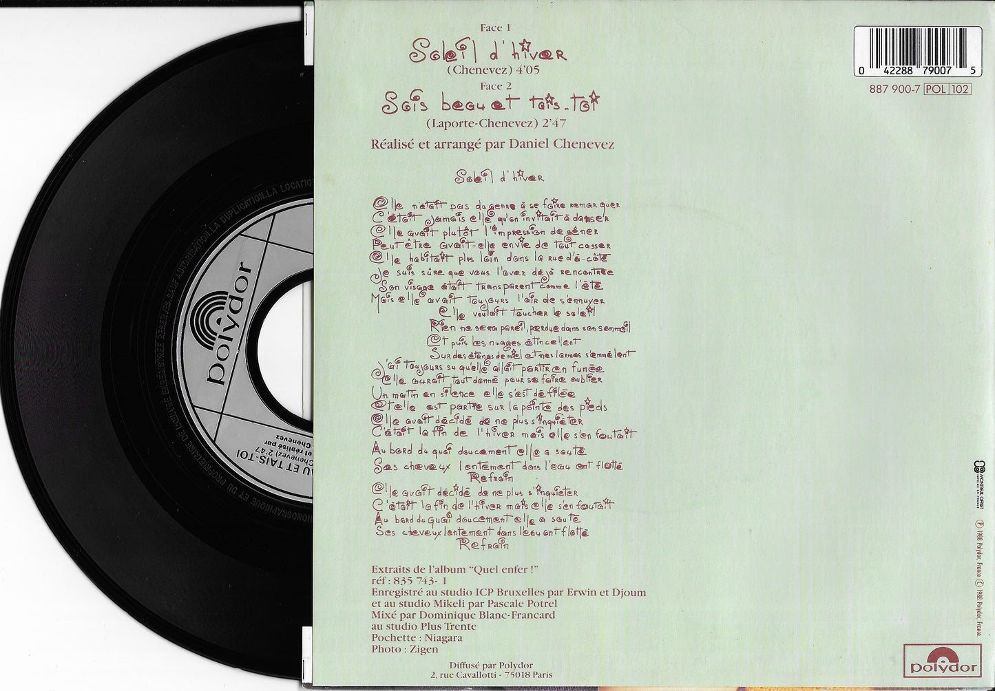 NIAGARA - Soleil D'hiver